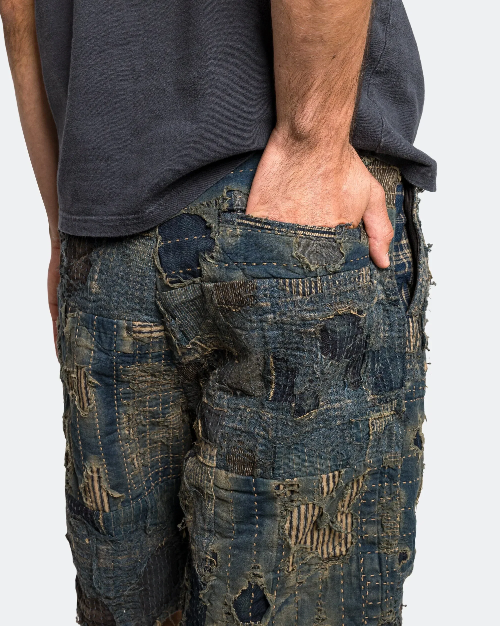 KAPITAL BORO IVY Short Pants - Indigo