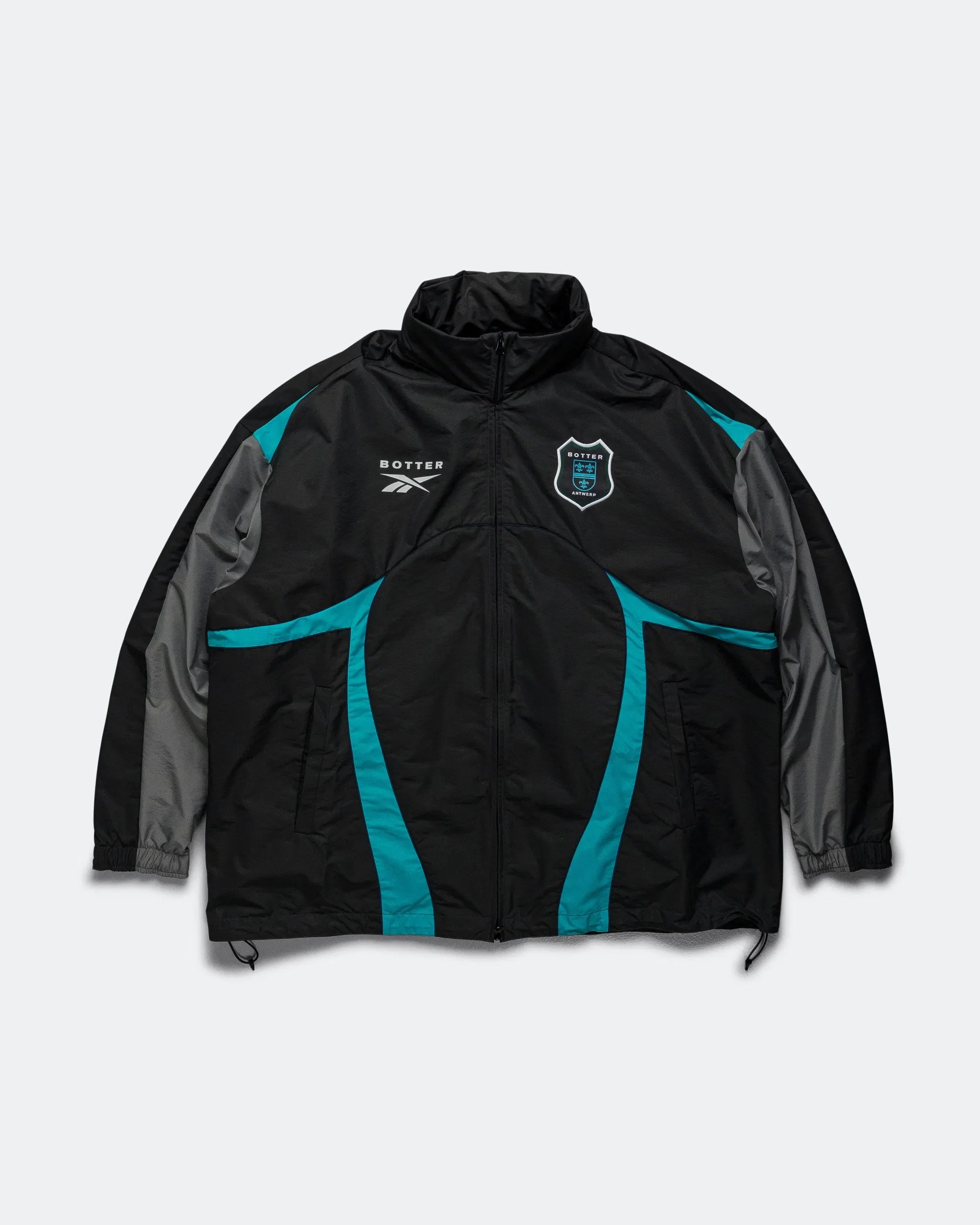 Reebok LTD Summer Bench Jacket x Botter - Grey/Aqua Blue