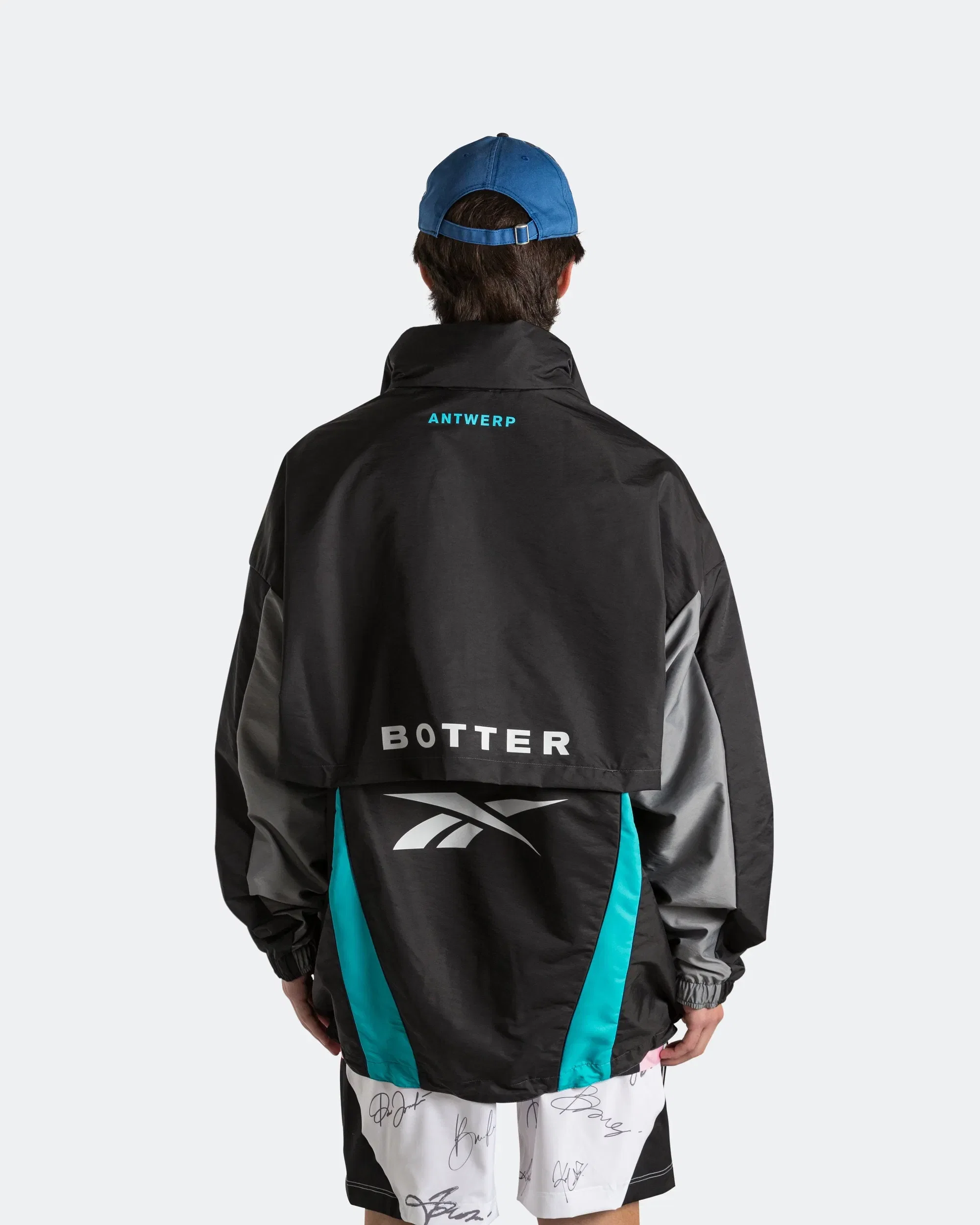 Reebok LTD Summer Bench Jacket x Botter - Grey/Aqua Blue