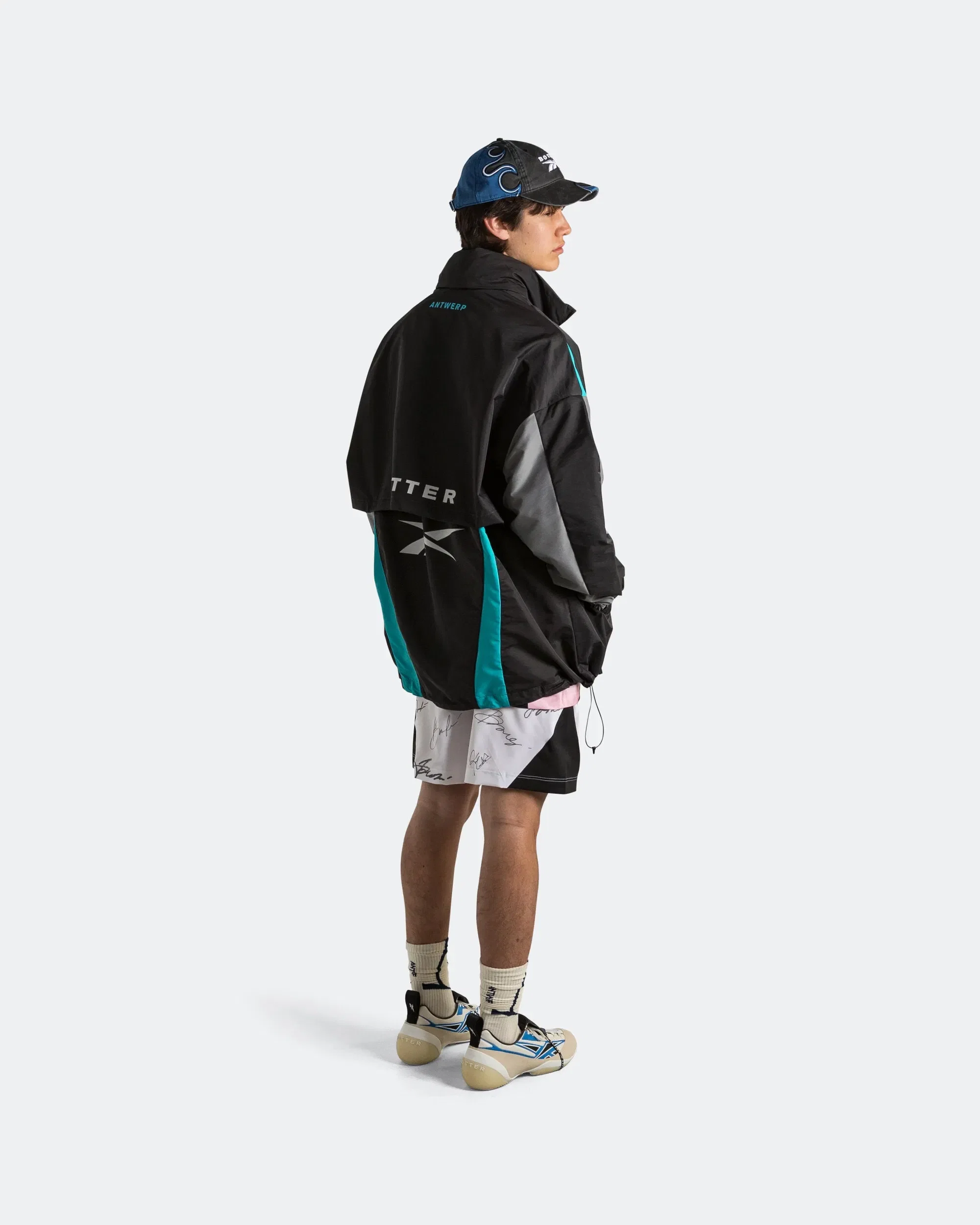 Reebok LTD Summer Bench Jacket x Botter - Grey/Aqua Blue