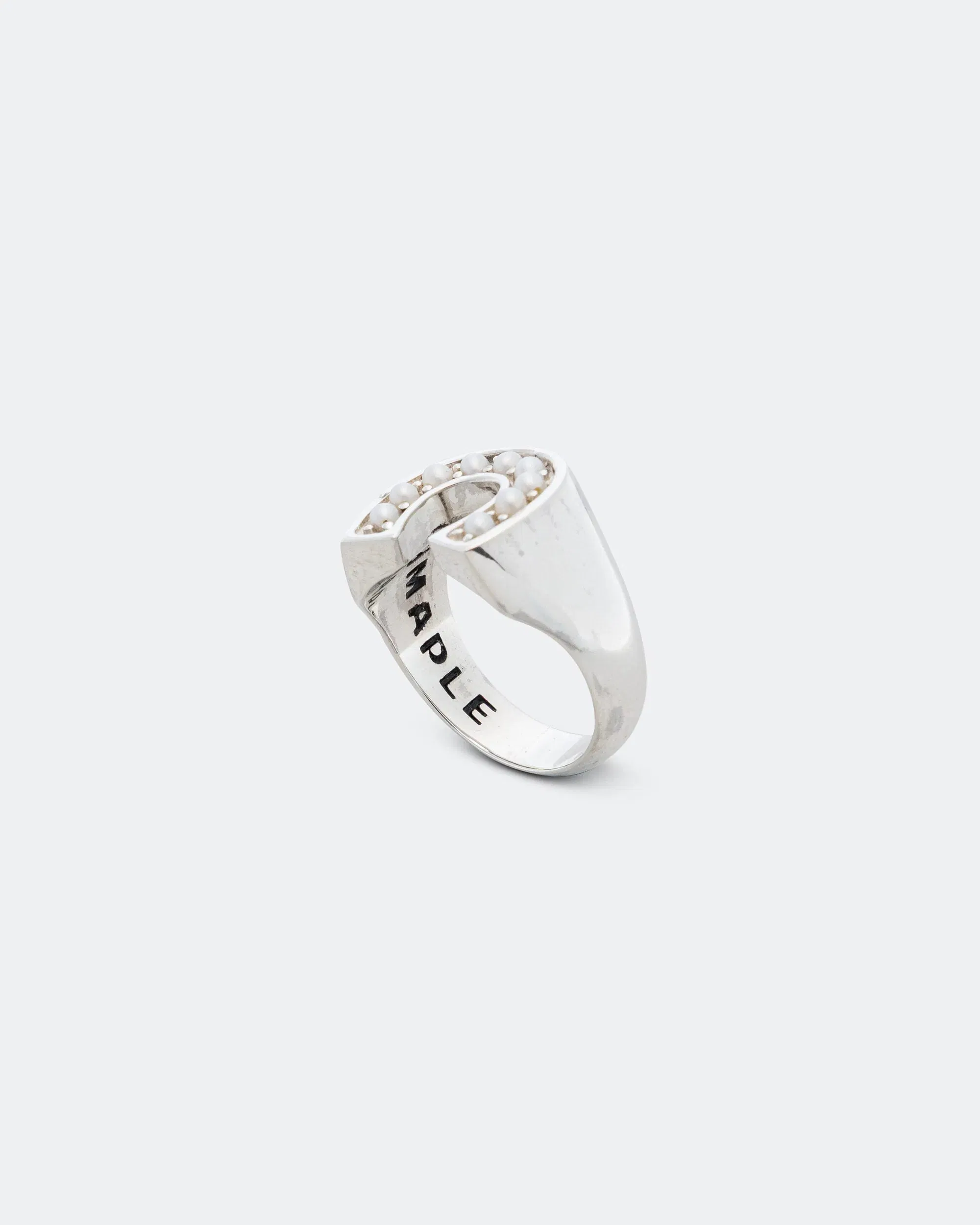 Maple Lucky Ring - 925 Silver/Mother of Pearl