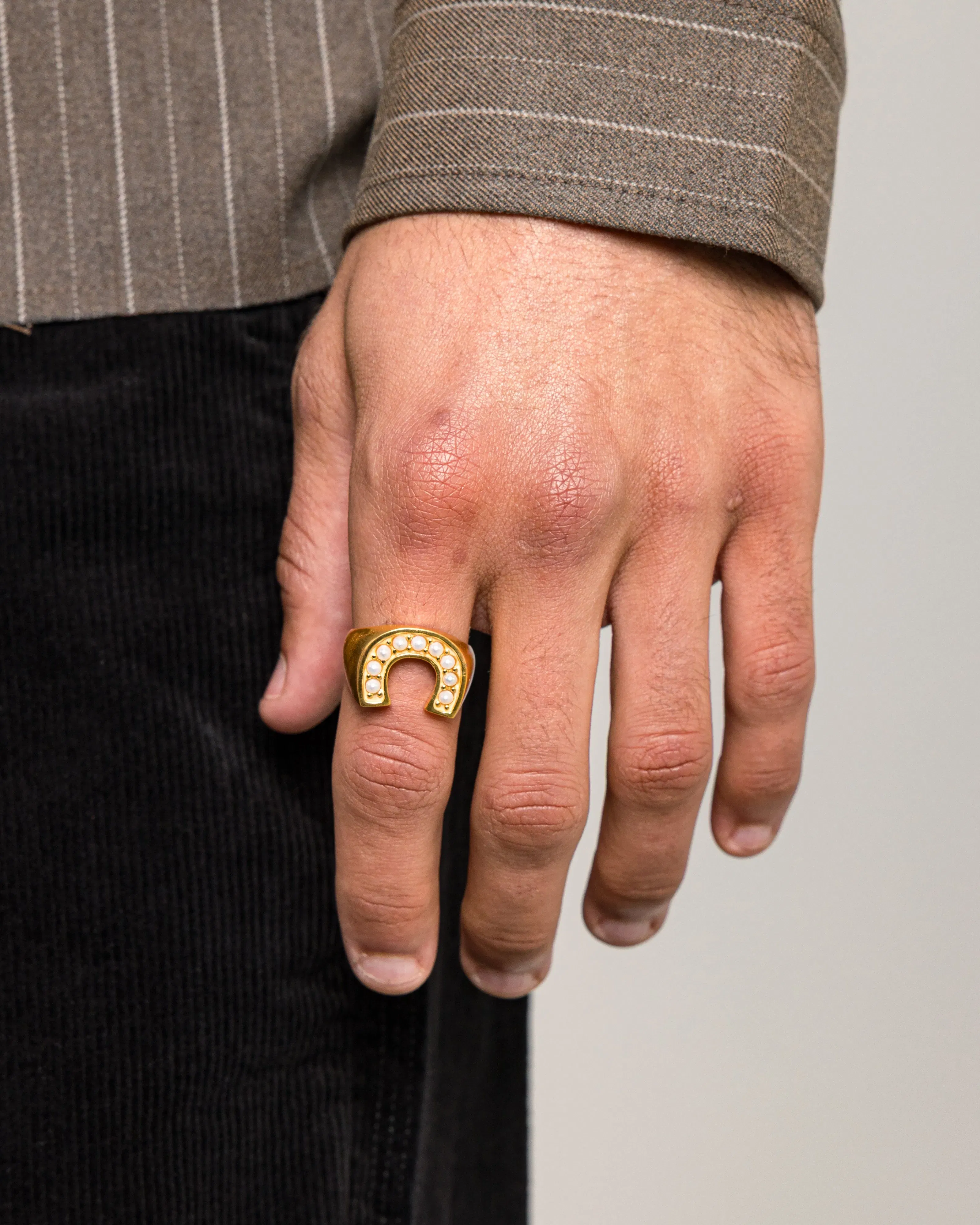 Maple Lucky Ring - 14K Gold/Mother of Pearl