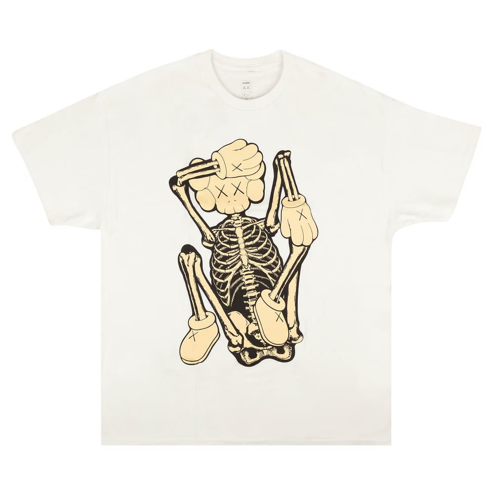 Kaws Skeleton New Fiction T-Shirt