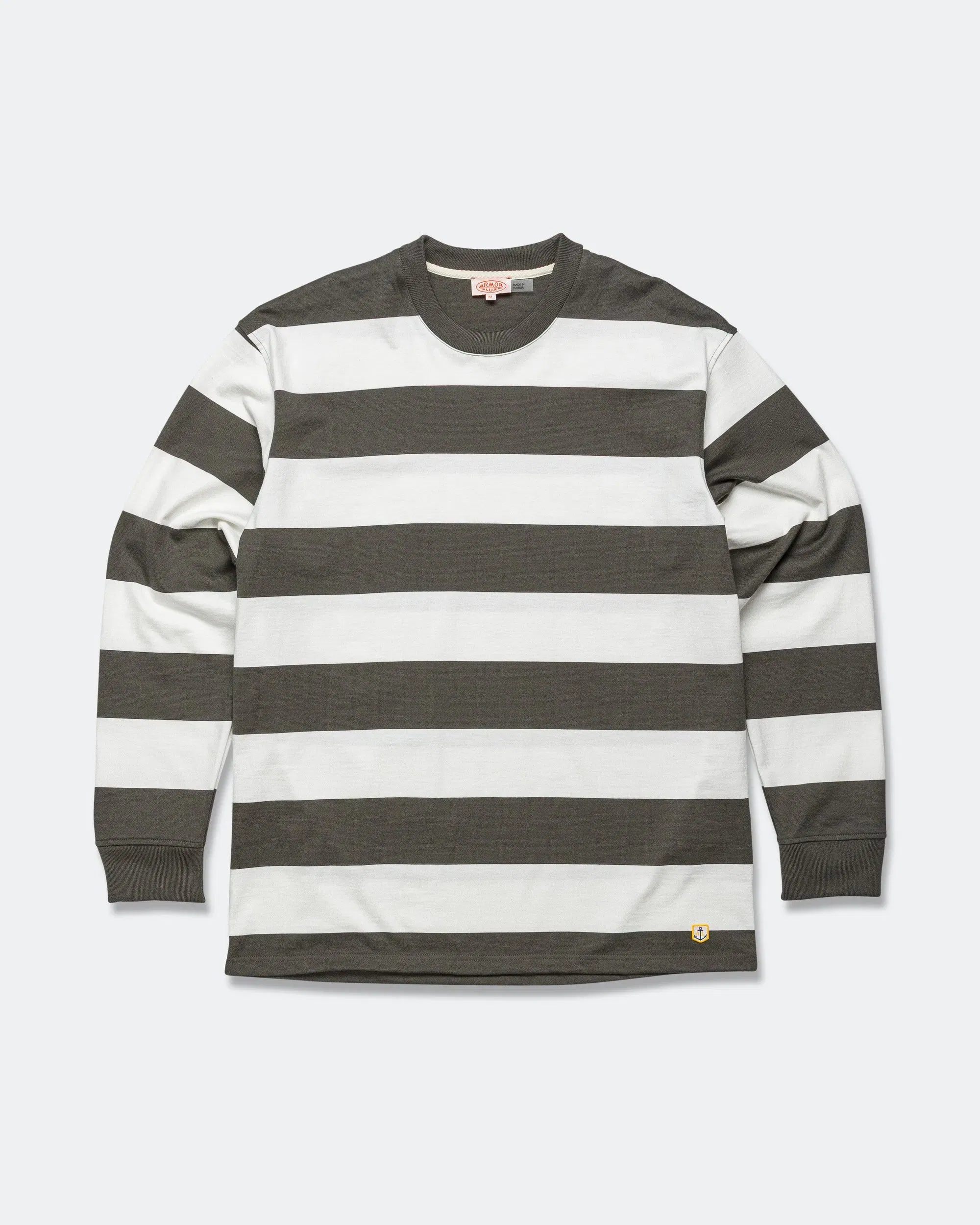 Armor Lux Heritage Mariniere LS T-Shirt - Chimera Green/Milk