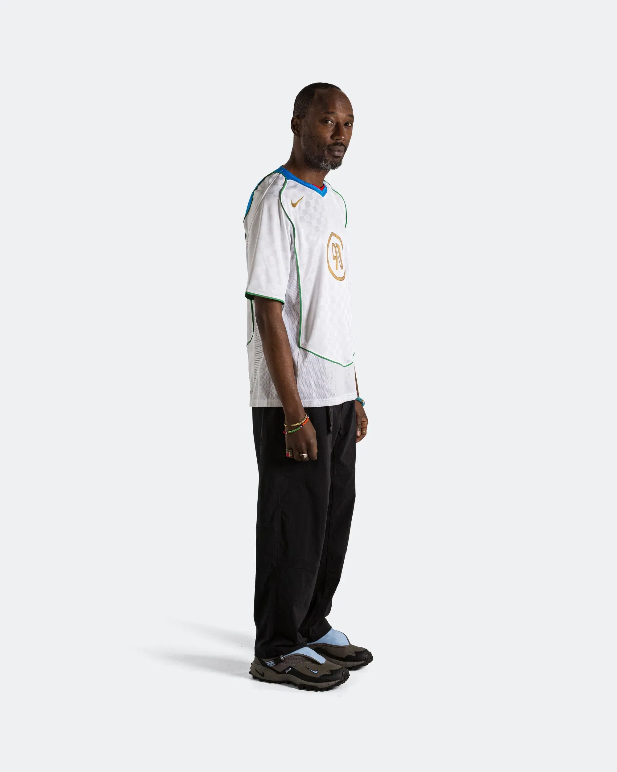 Nike DRI-FIT T90 Energy Jersey - White/Blue-Red