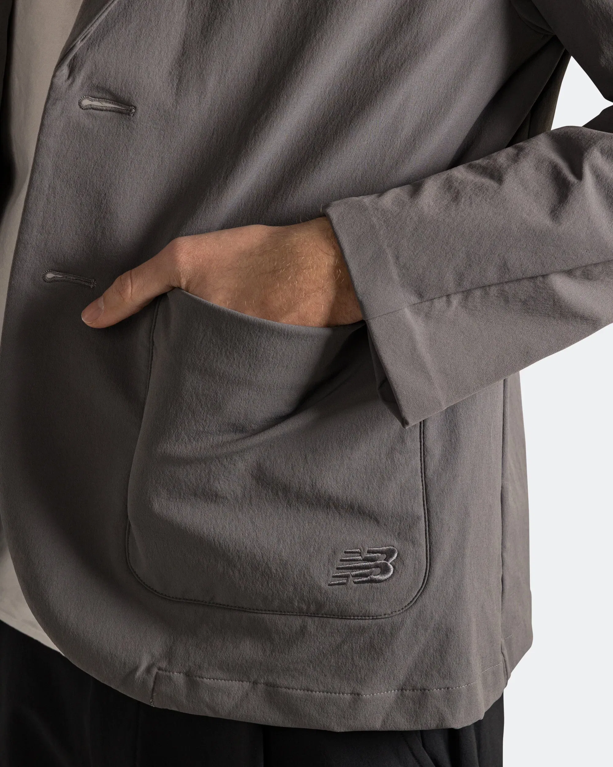 New Balance Single Jacket - Grey