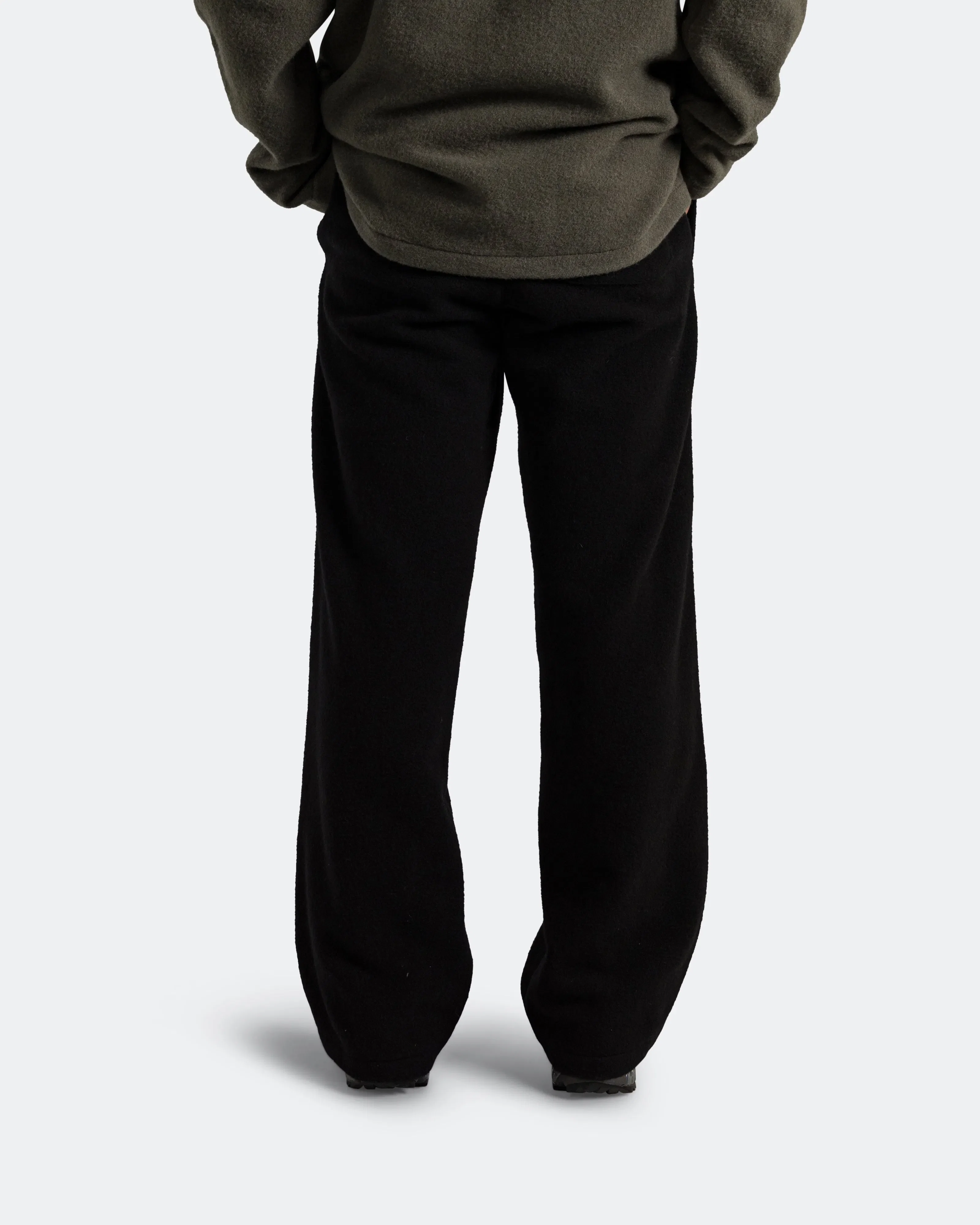 Rier Polar Fleece Trousers - Black Natural Fleece