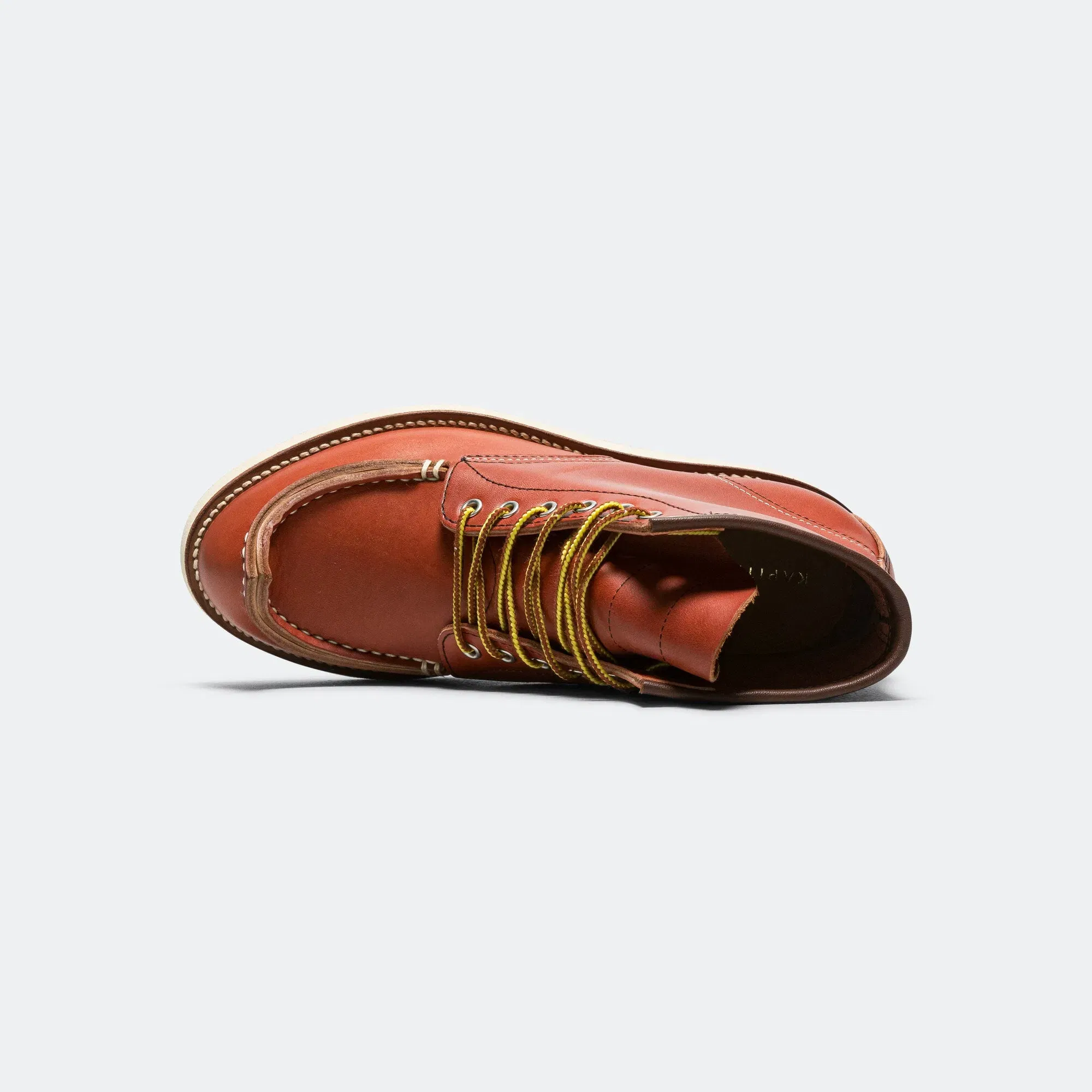 KAPITAL Leather TIBETAN Work Boots - RedBrown