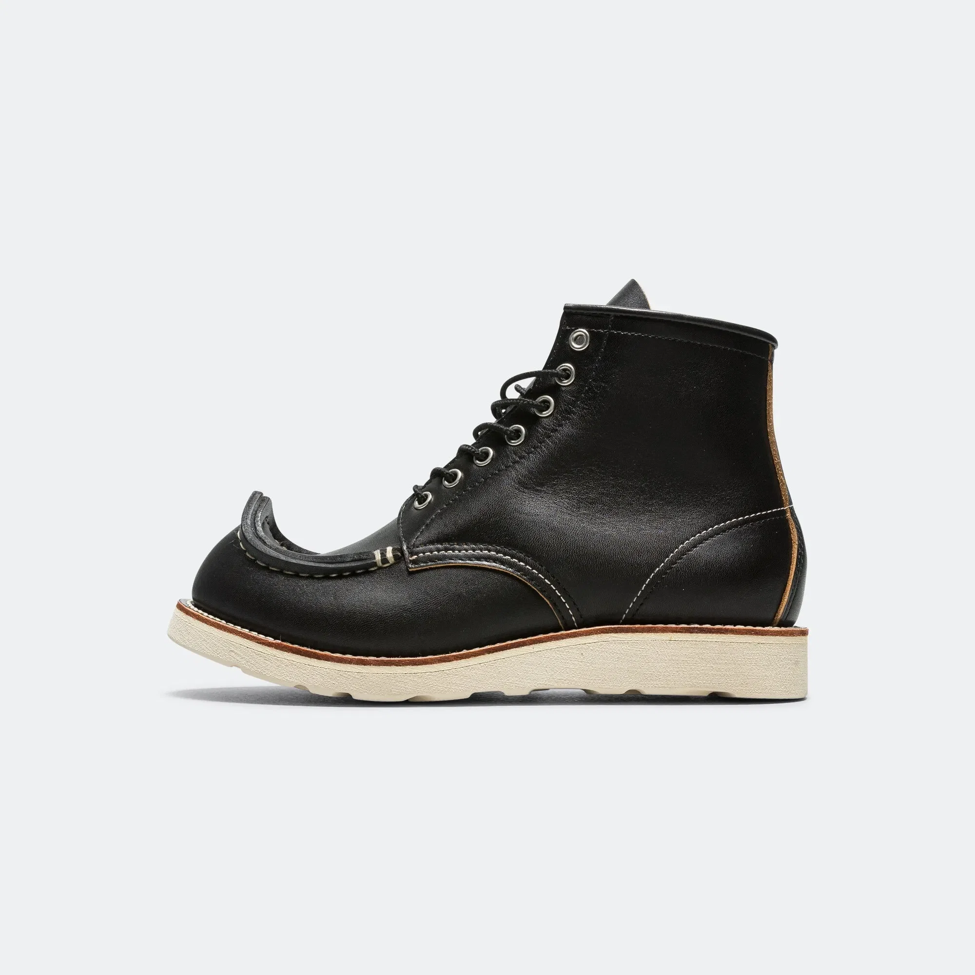KAPITAL Leather TIBETAN Work Boots - Black