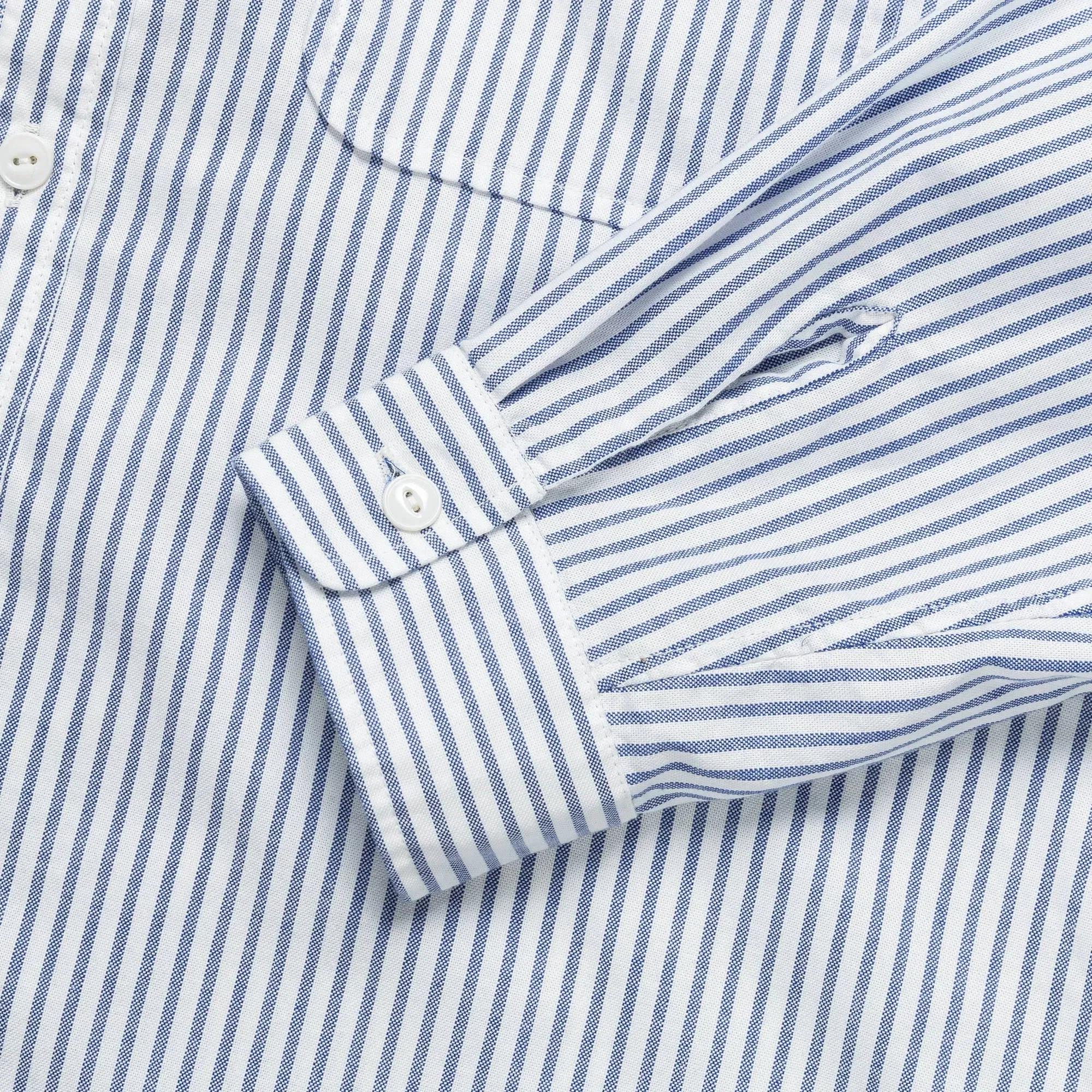 KAPITAL OX Stripe Clip Shirt - Blue
