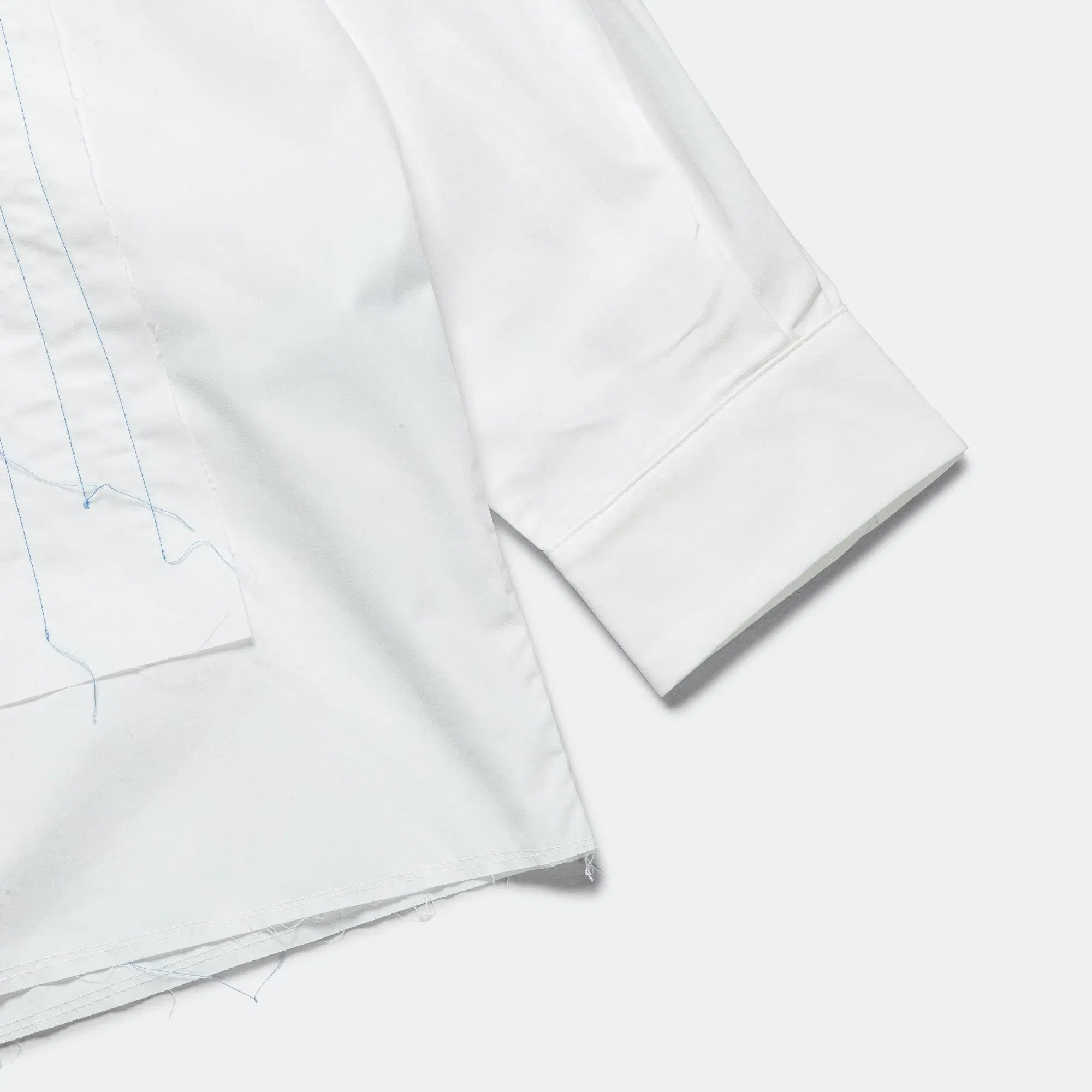 Camiel Fortgens Quilted Shirt - White Hand Quilted Cotton Poplin