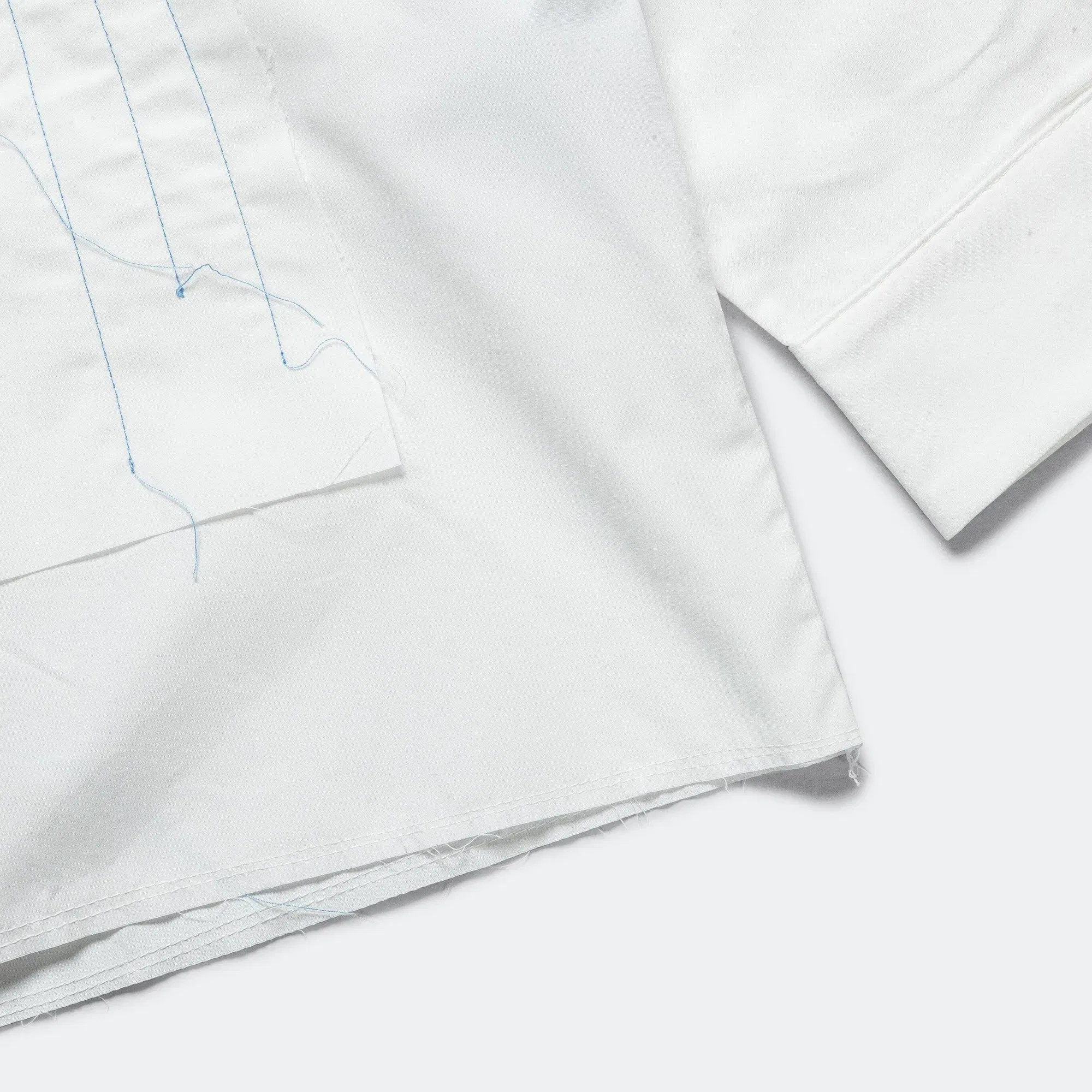 Camiel Fortgens Quilted Shirt - White Hand Quilted Cotton Poplin