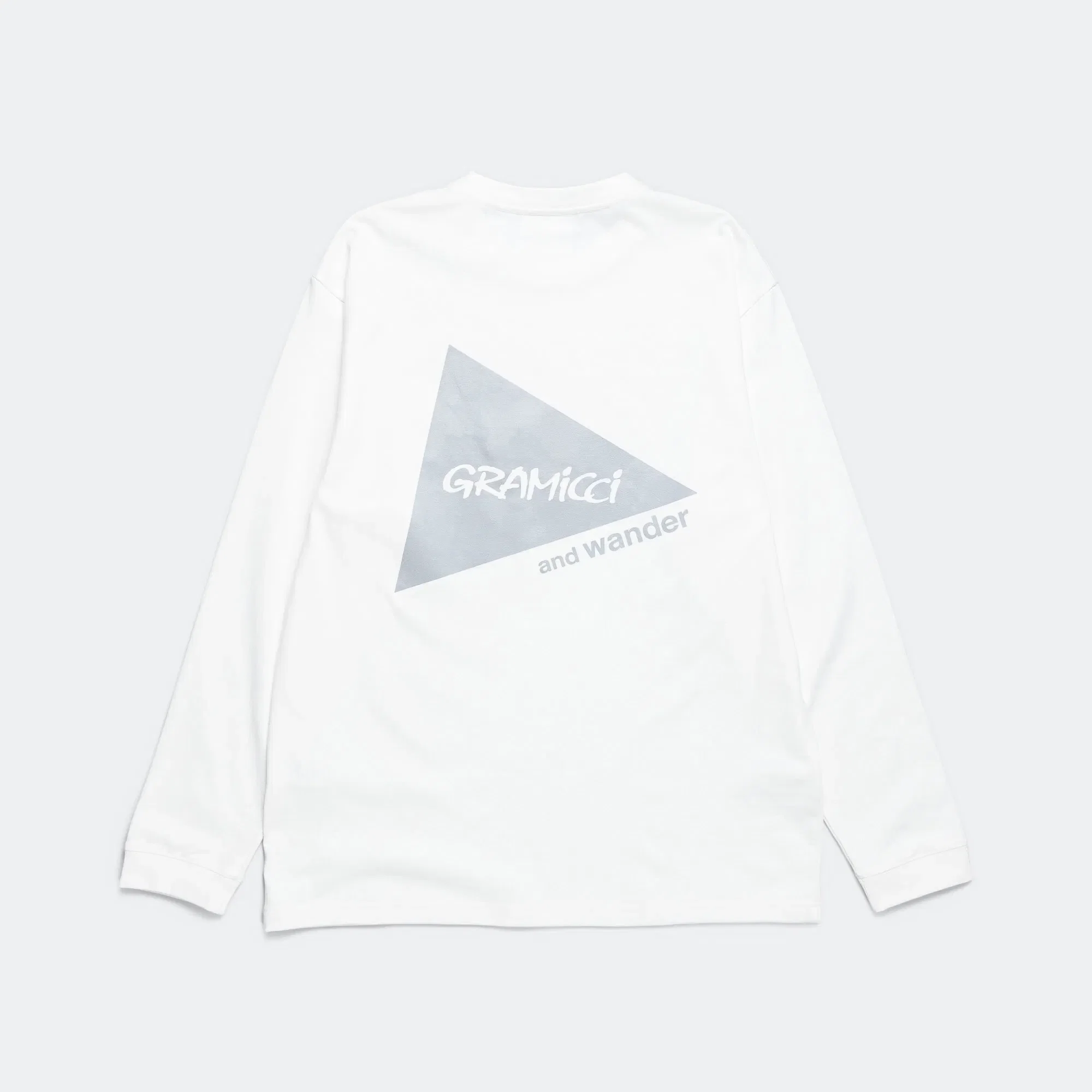 Gramicci Backprint L/S Tee x and wander - White