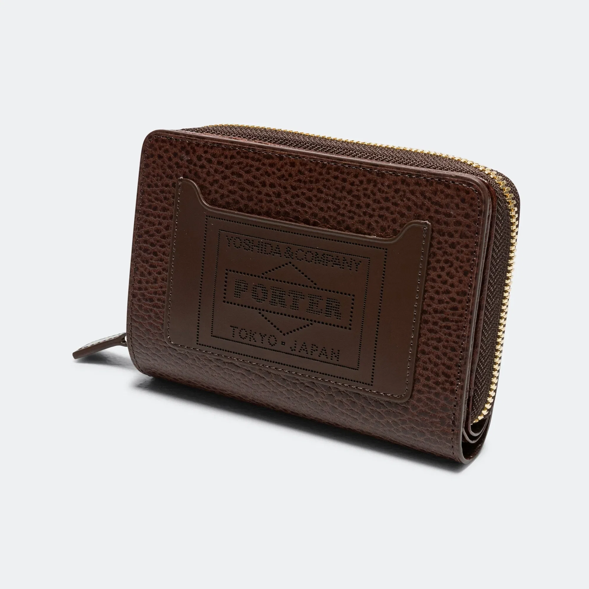 Porter-Yoshida & Co. Glaze Zip Wallet - Brown
