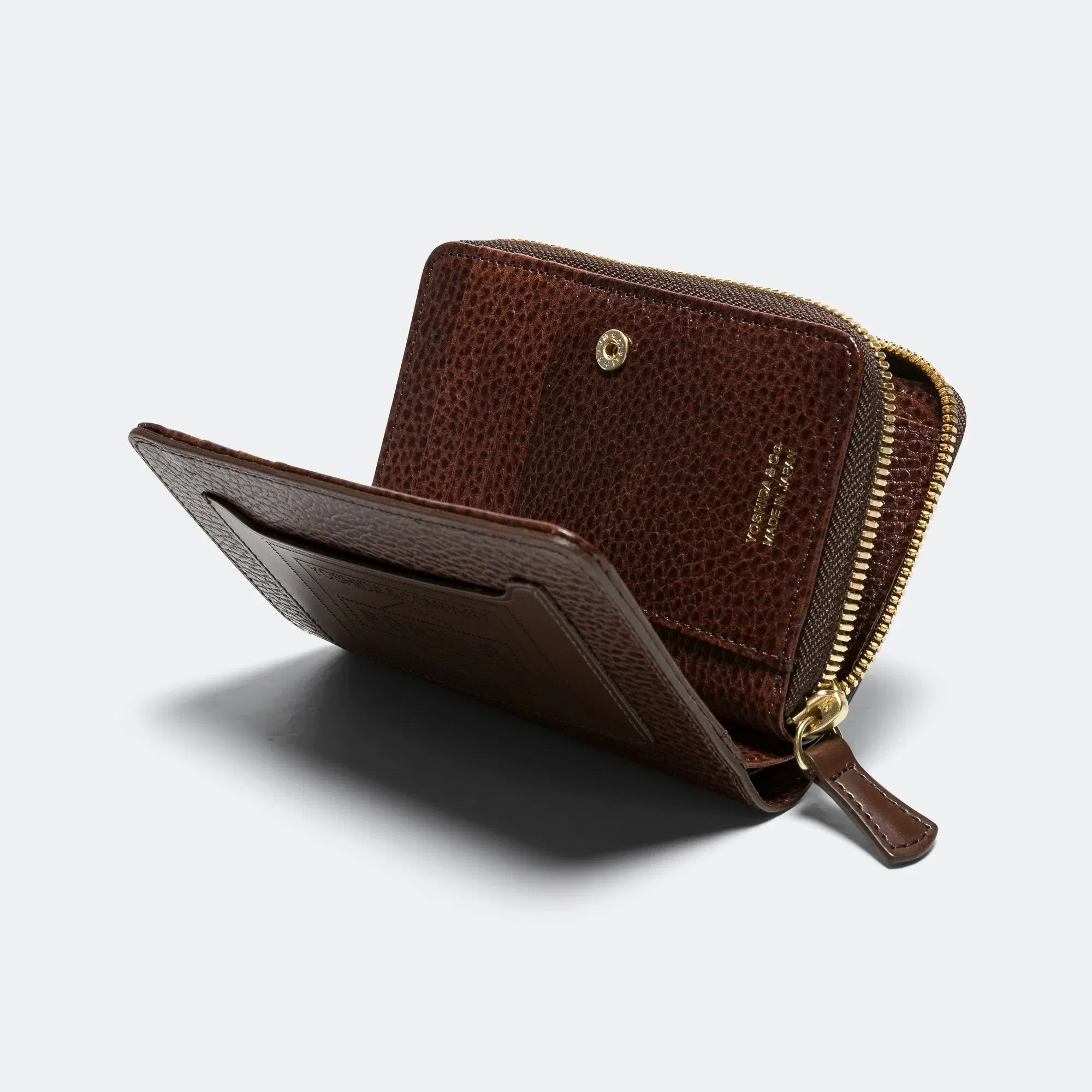 Porter-Yoshida & Co. Glaze Zip Wallet - Brown