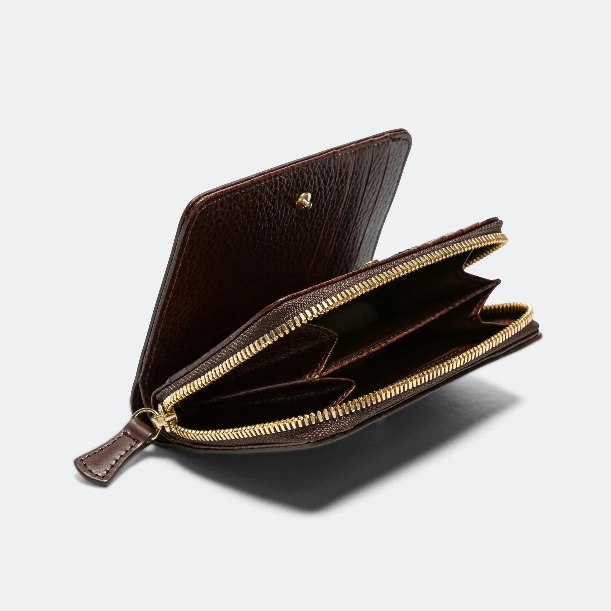 Porter-Yoshida & Co. Glaze Zip Wallet - Brown
