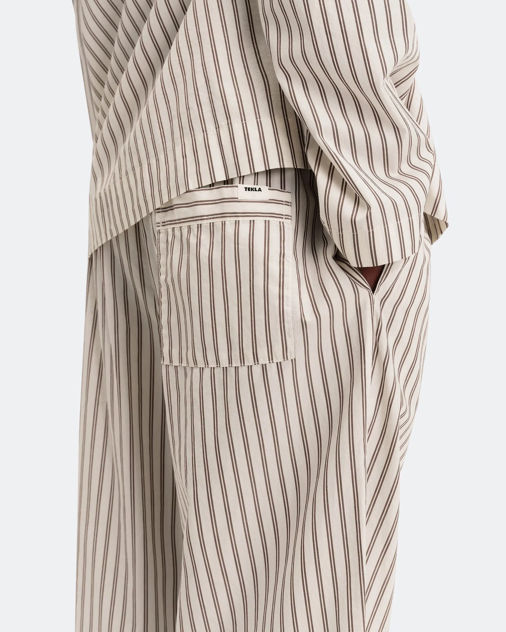 TEKLA Pyjama Pants - Hopper Stripes Cotton Poplin