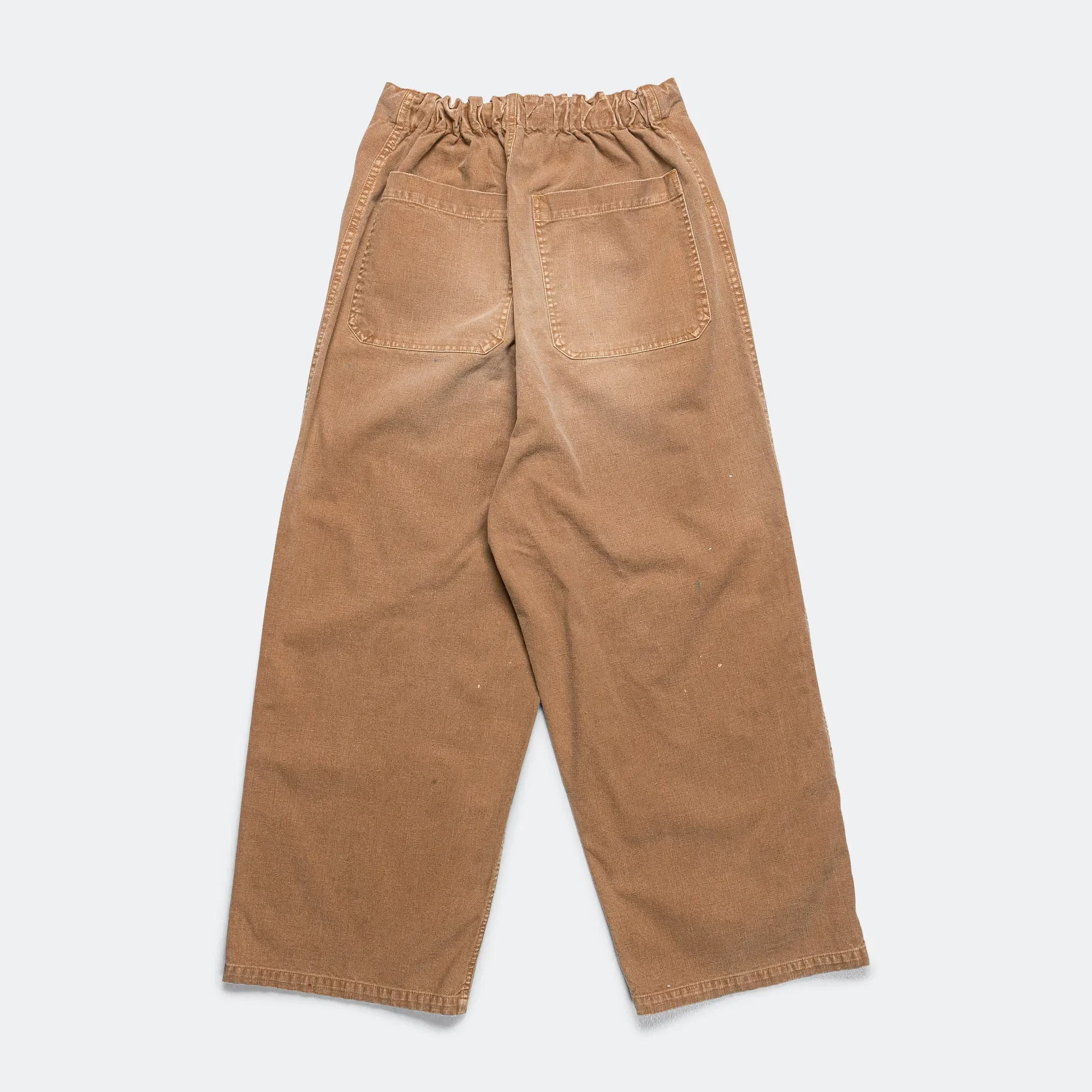 KAPITAL Canvas W-Knee EASY Baggy Pants (FARMER Remake) - Gold