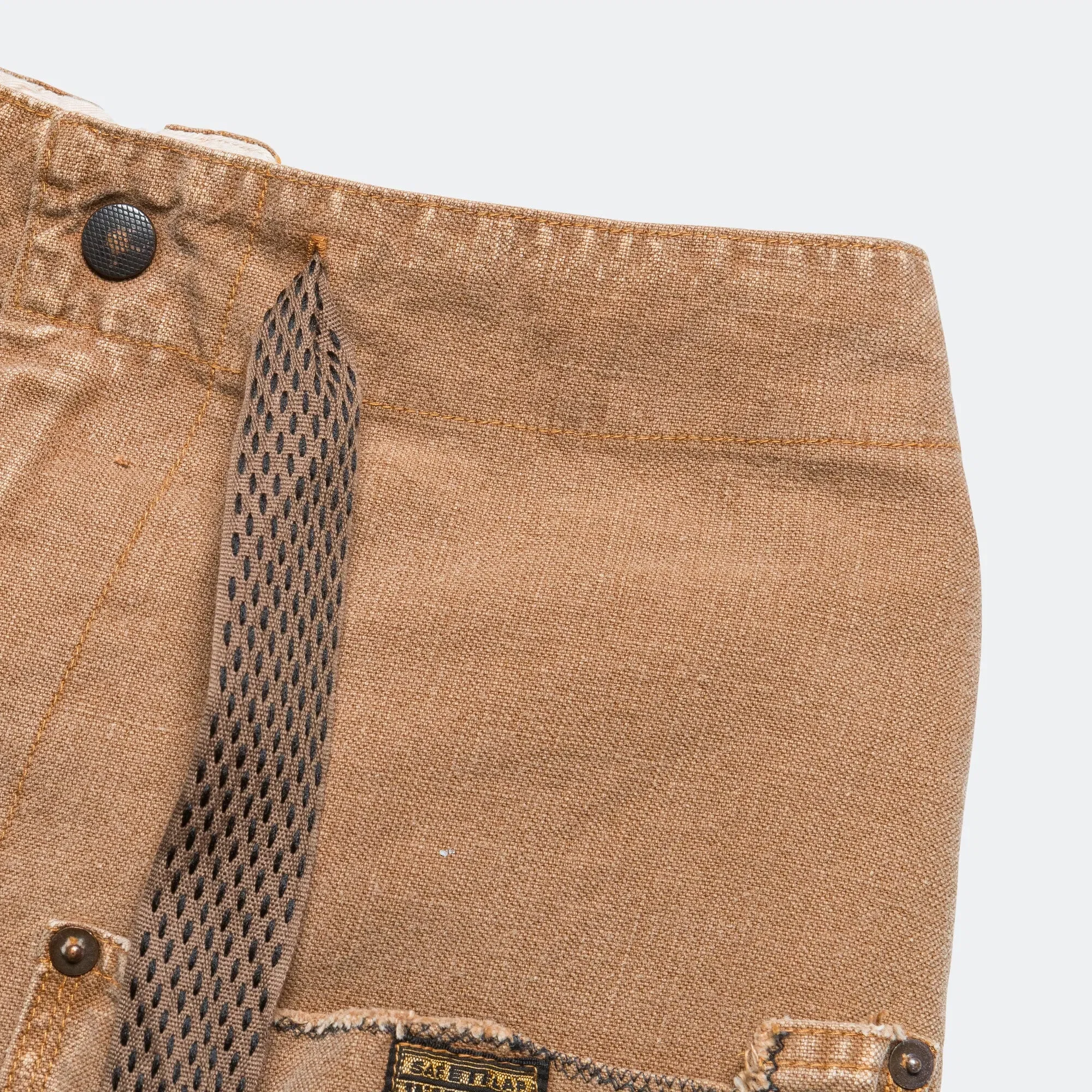 KAPITAL Canvas W-Knee EASY Baggy Pants (FARMER Remake) - Gold