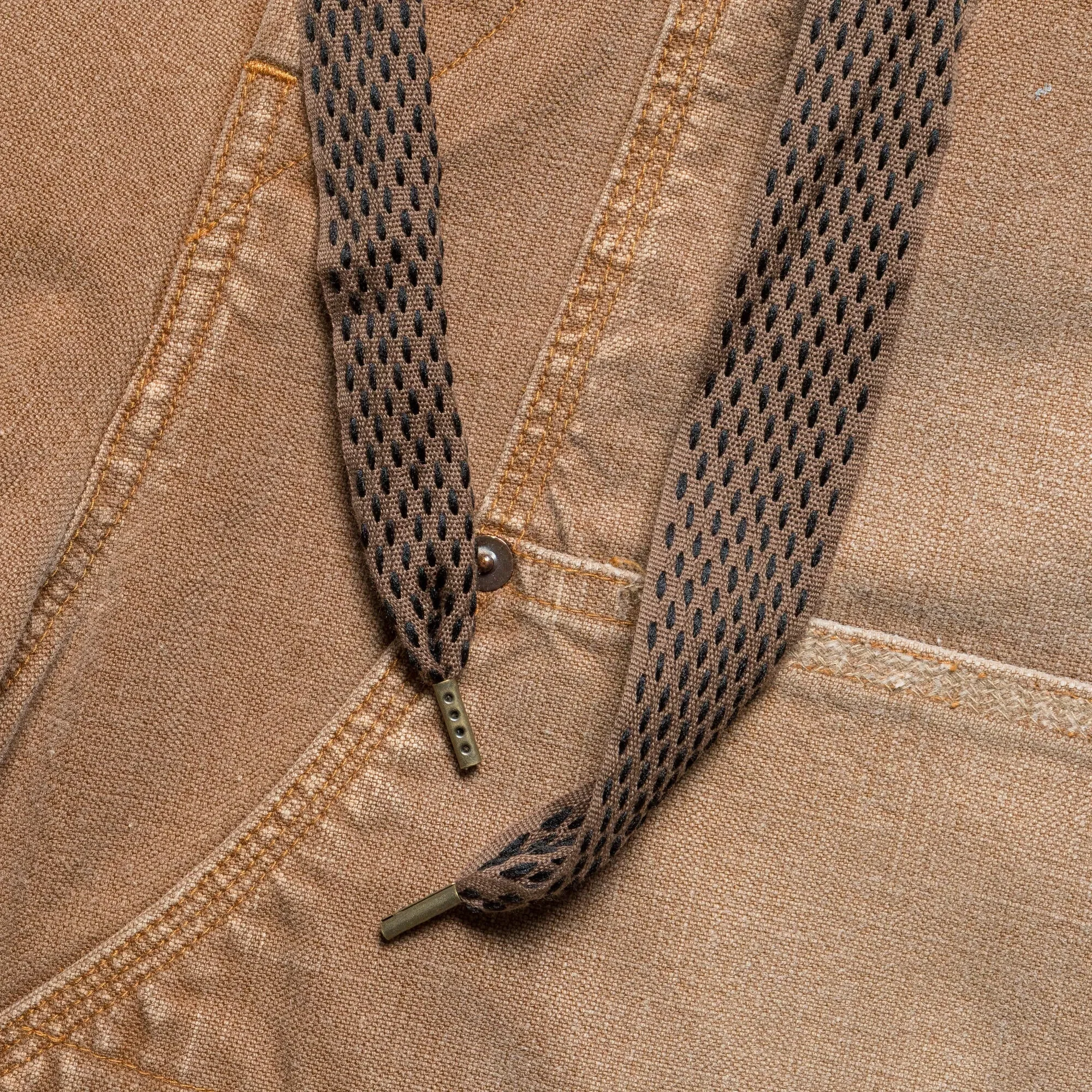 KAPITAL Canvas W-Knee EASY Baggy Pants (FARMER Remake) - Gold