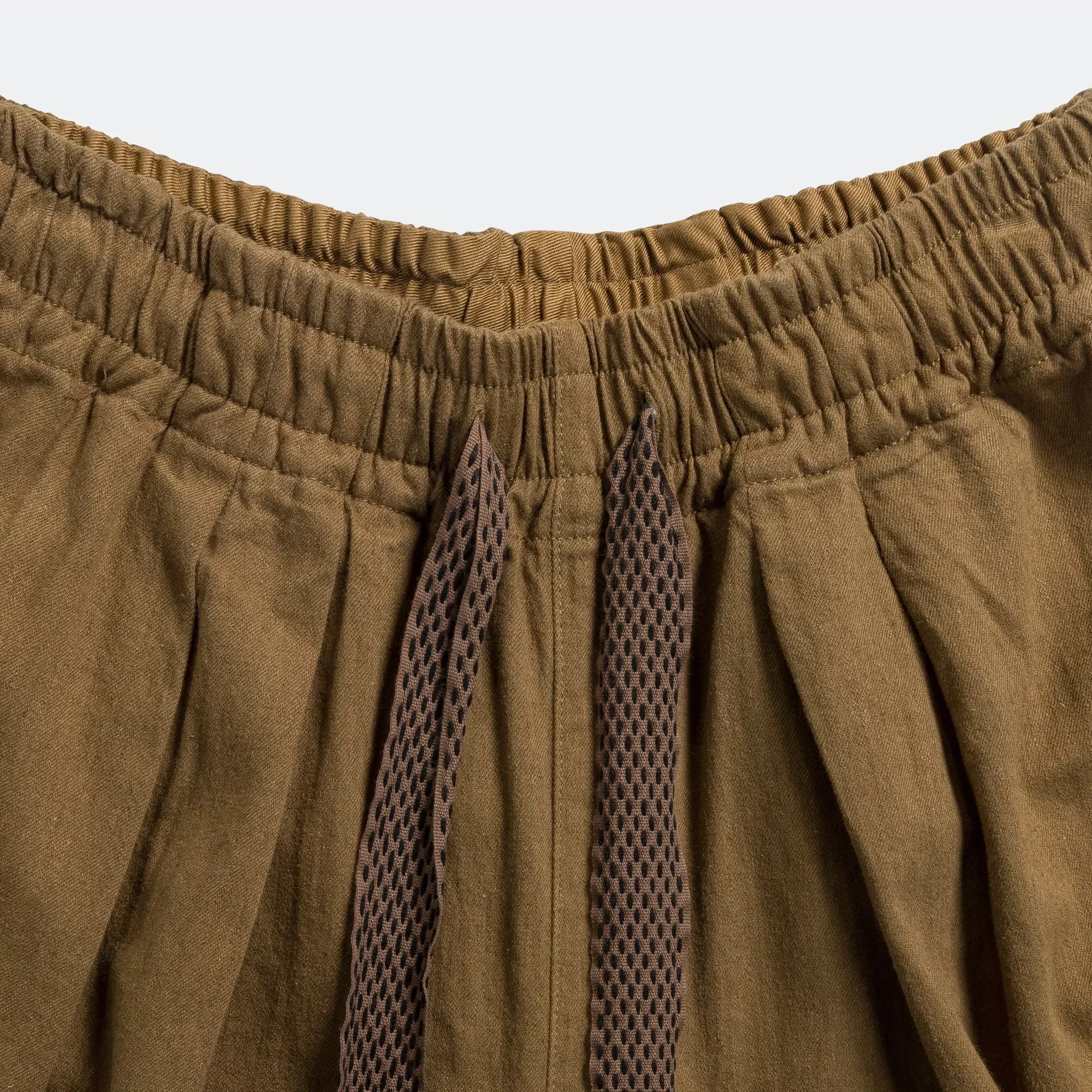 KAPITAL Cotton Linen Twill RUDE Buggy Pants - Khaki