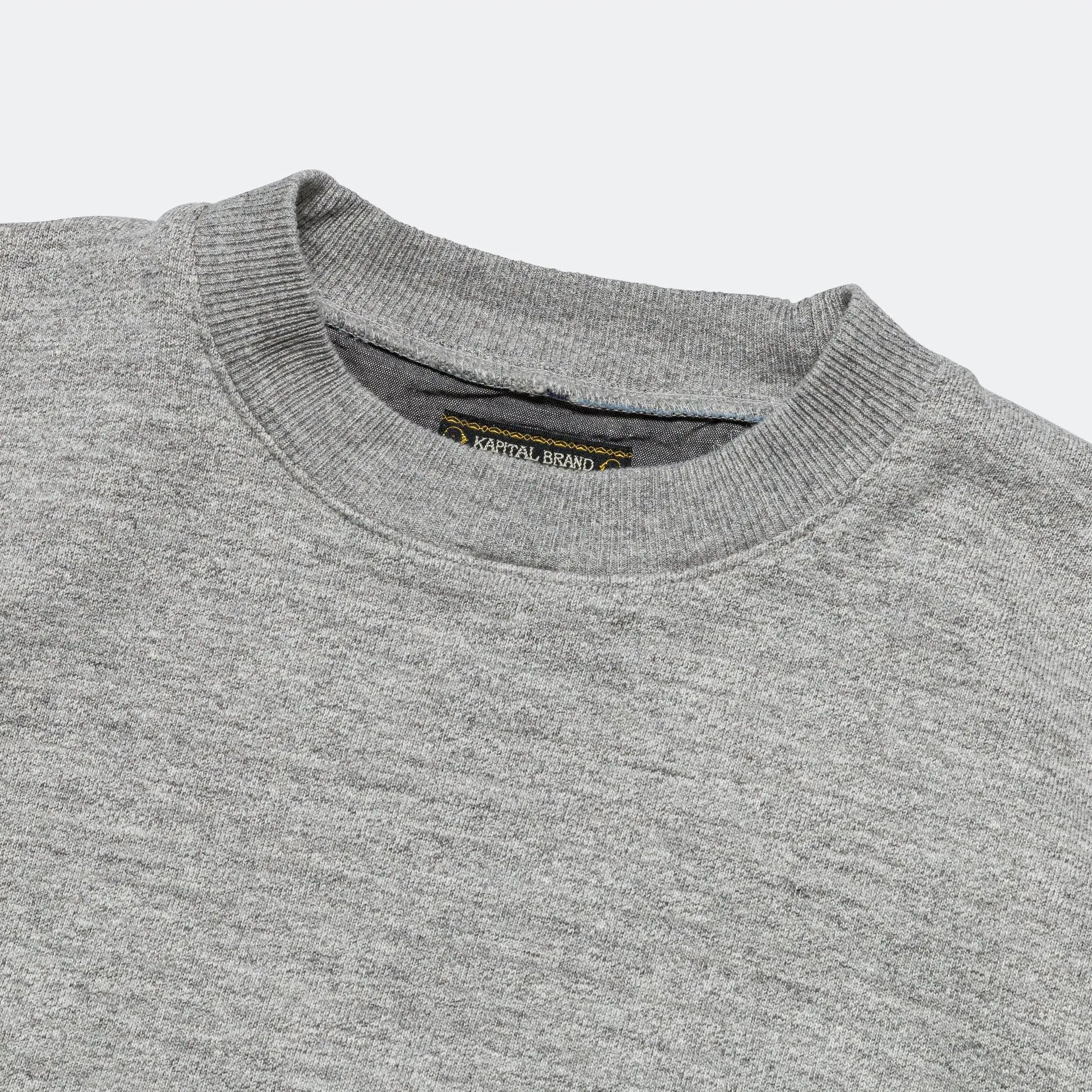 KAPITAL TOP SWT Knit x YABANE Quilt 2 TONES BIG Vest - Grey/IDG