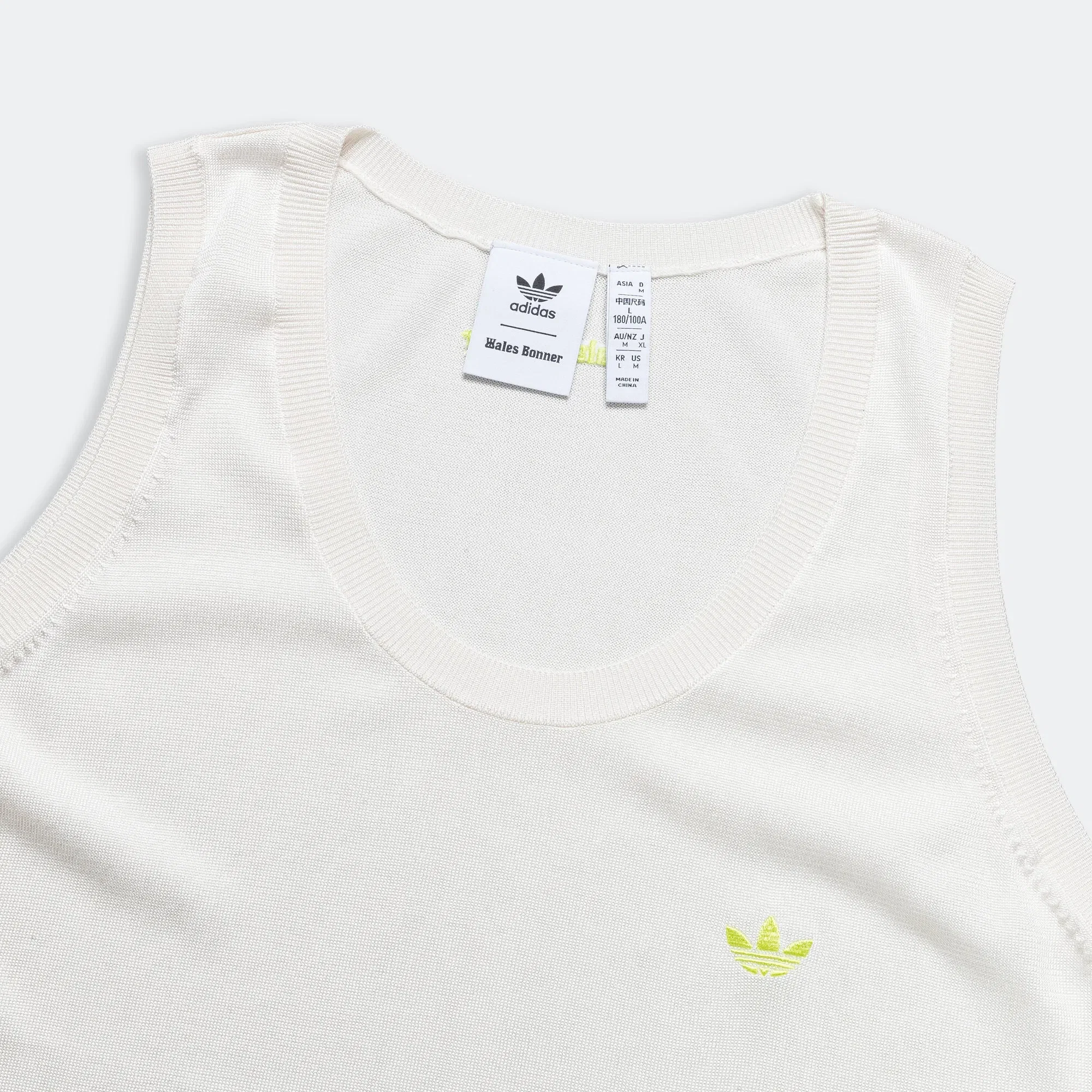 adidas Knit Vest x Wales Bonner - Core White/Frozen Yellow
