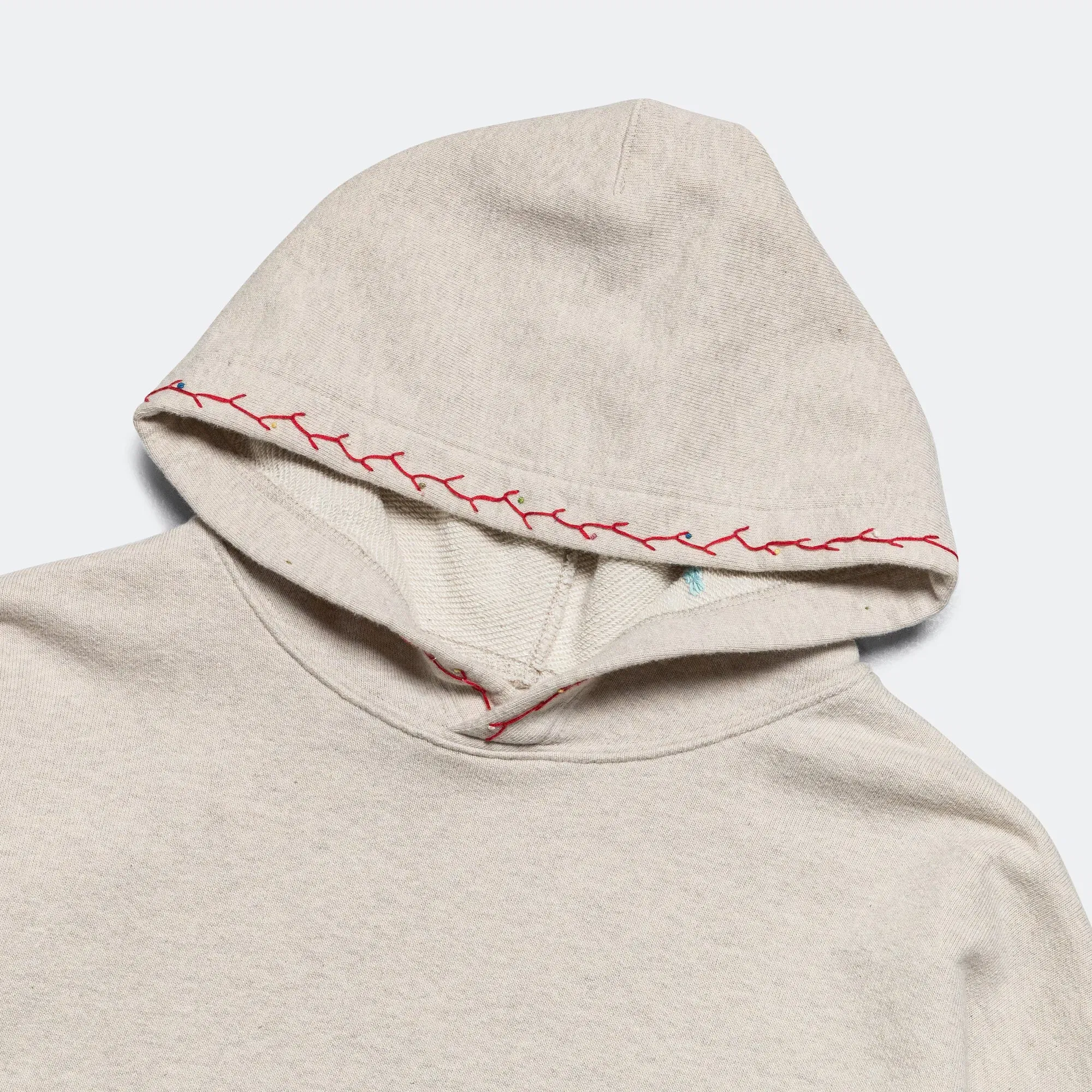 KAPITAL TOP SWT Knit Hoodie (MAGPIE) - Ecru