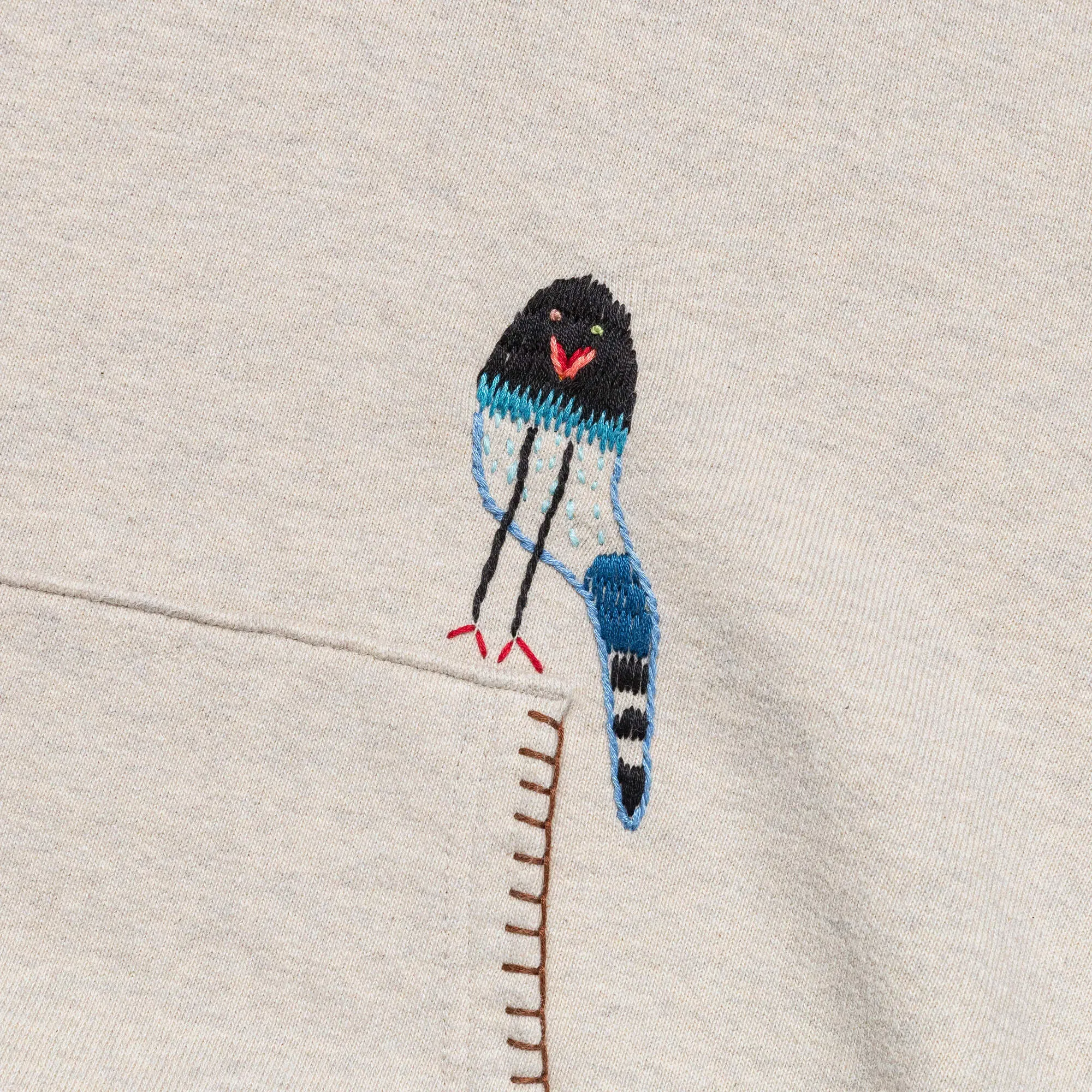 KAPITAL TOP SWT Knit Hoodie (MAGPIE) - Ecru