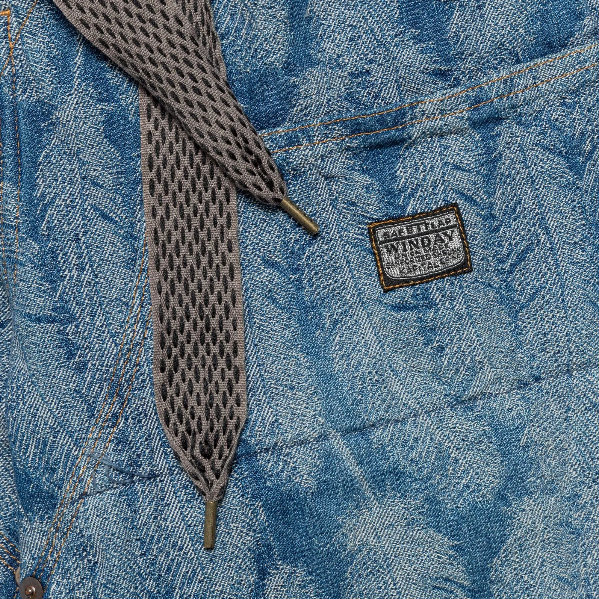 KAPITAL 12oz MAGPIE Denim W-Knee EASY Baggy Pants - Light