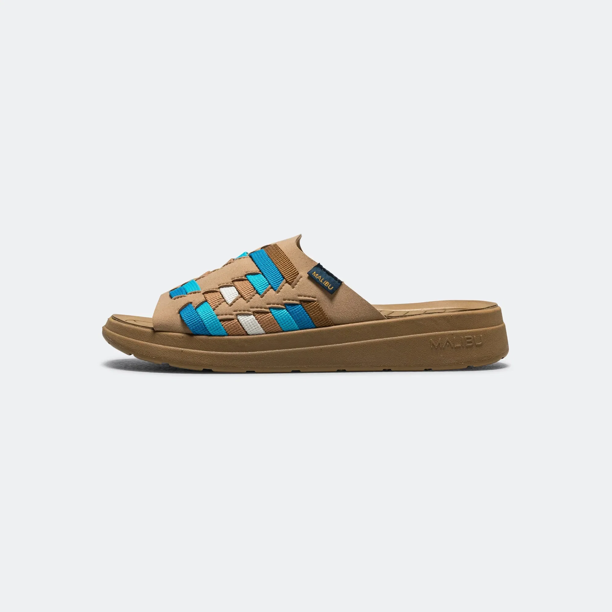 MALIBU Thunderbird Slide - Beige/Blue-Coyote