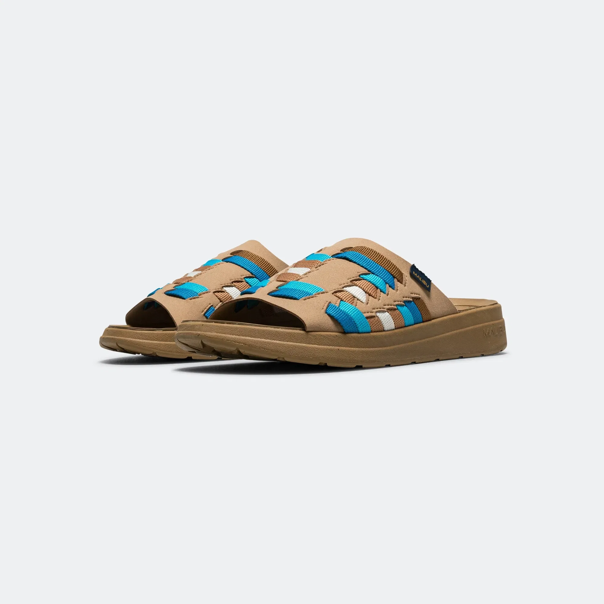 MALIBU Thunderbird Slide - Beige/Blue-Coyote