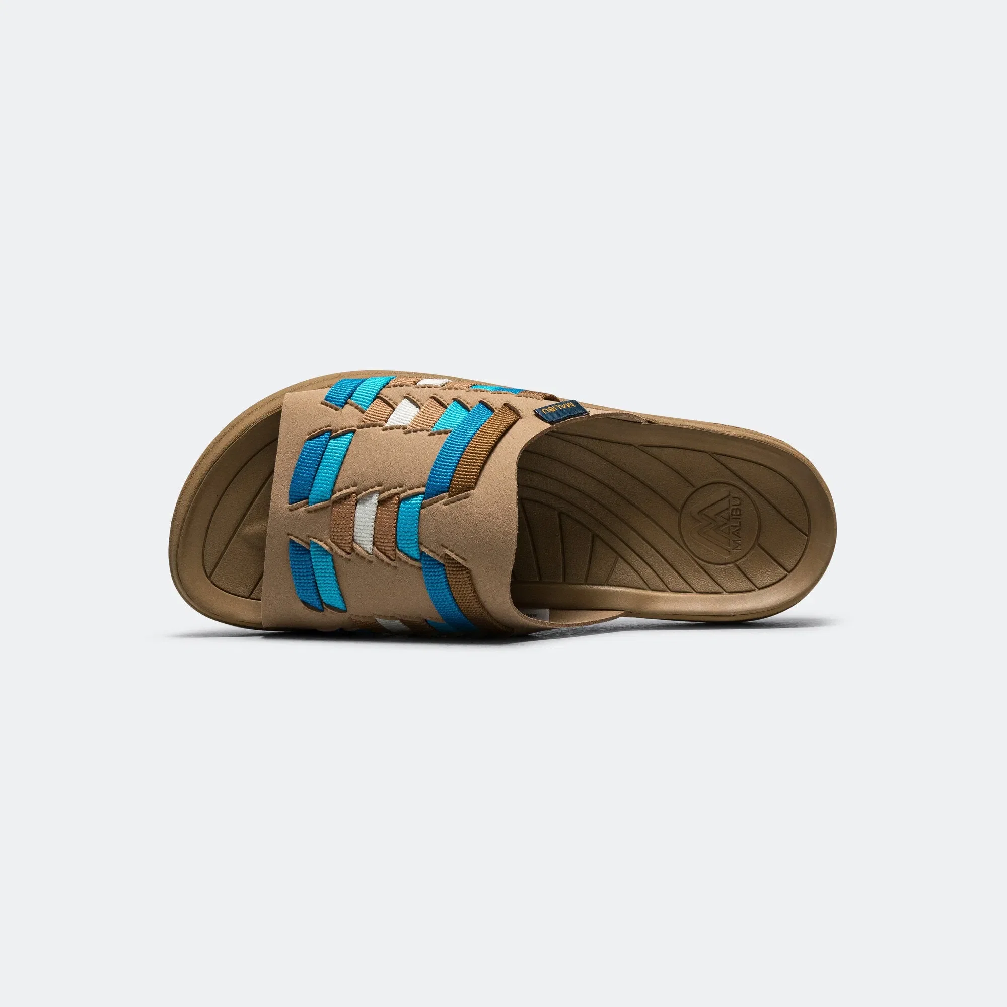 MALIBU Thunderbird Slide - Beige/Blue-Coyote