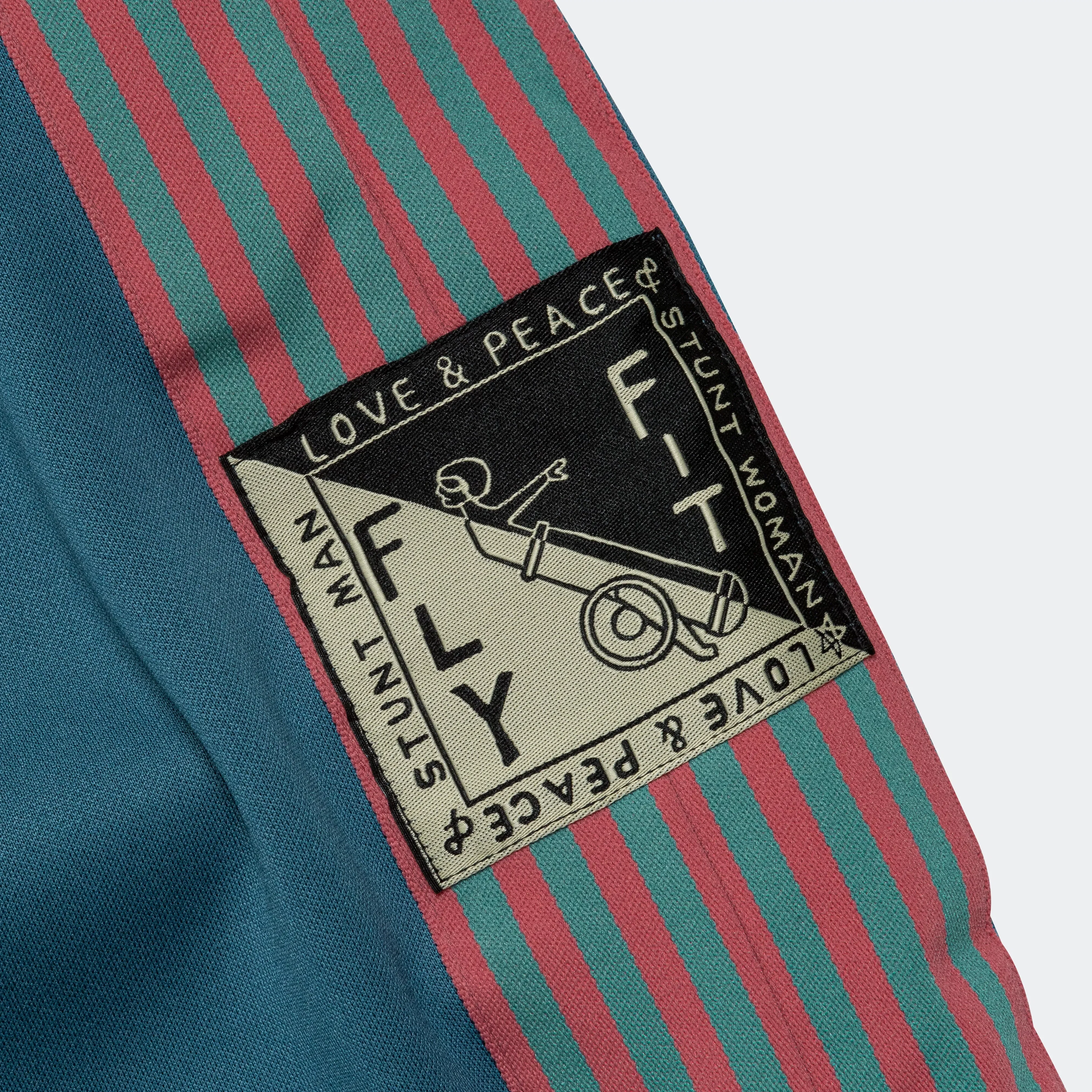 KAPITAL Smooth Heat-Jersey STUNTMEN & WOMEN Track Pants - Turquoise