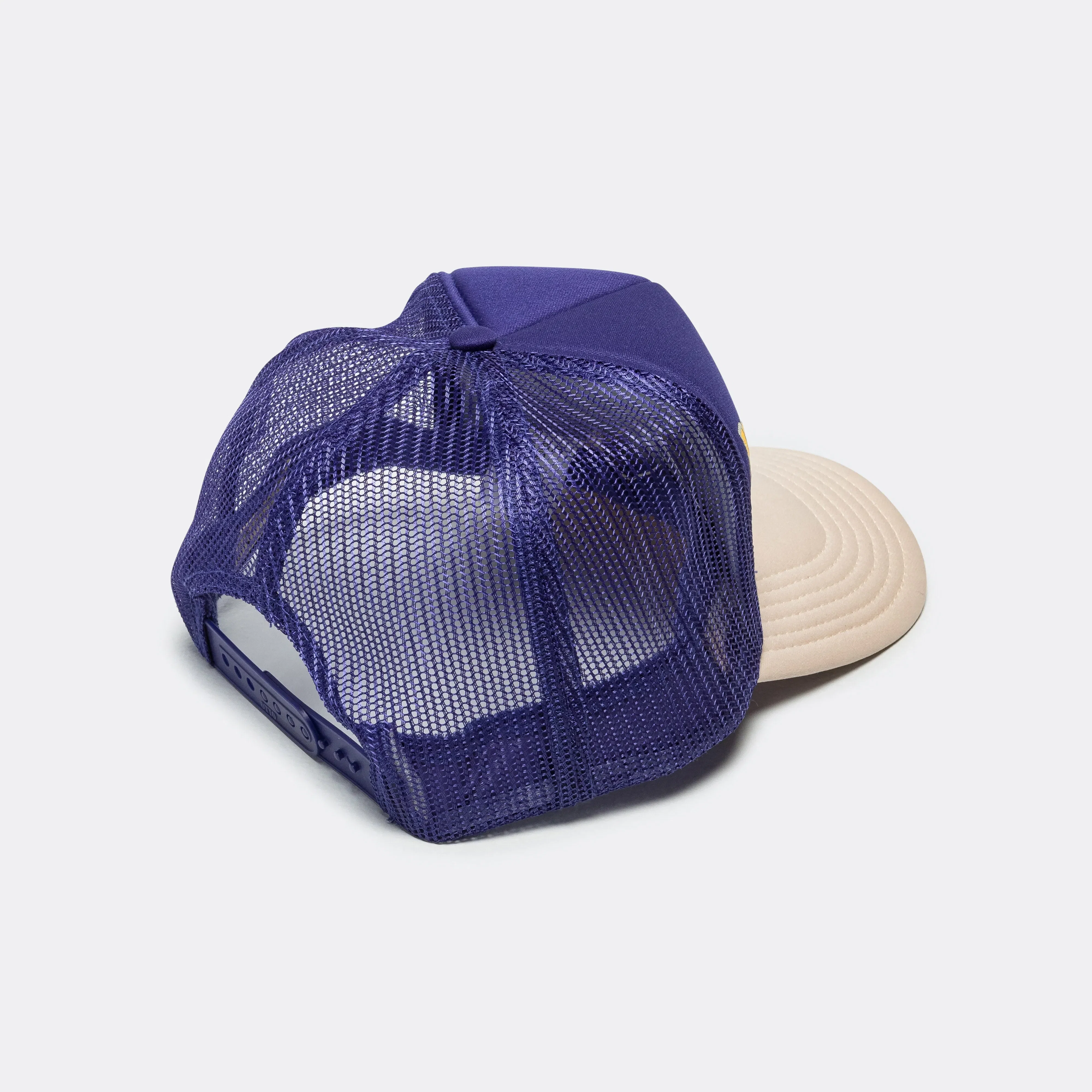 KAPITAL CONEYCOWBOWY Trucker CAP - Purple x Ecru