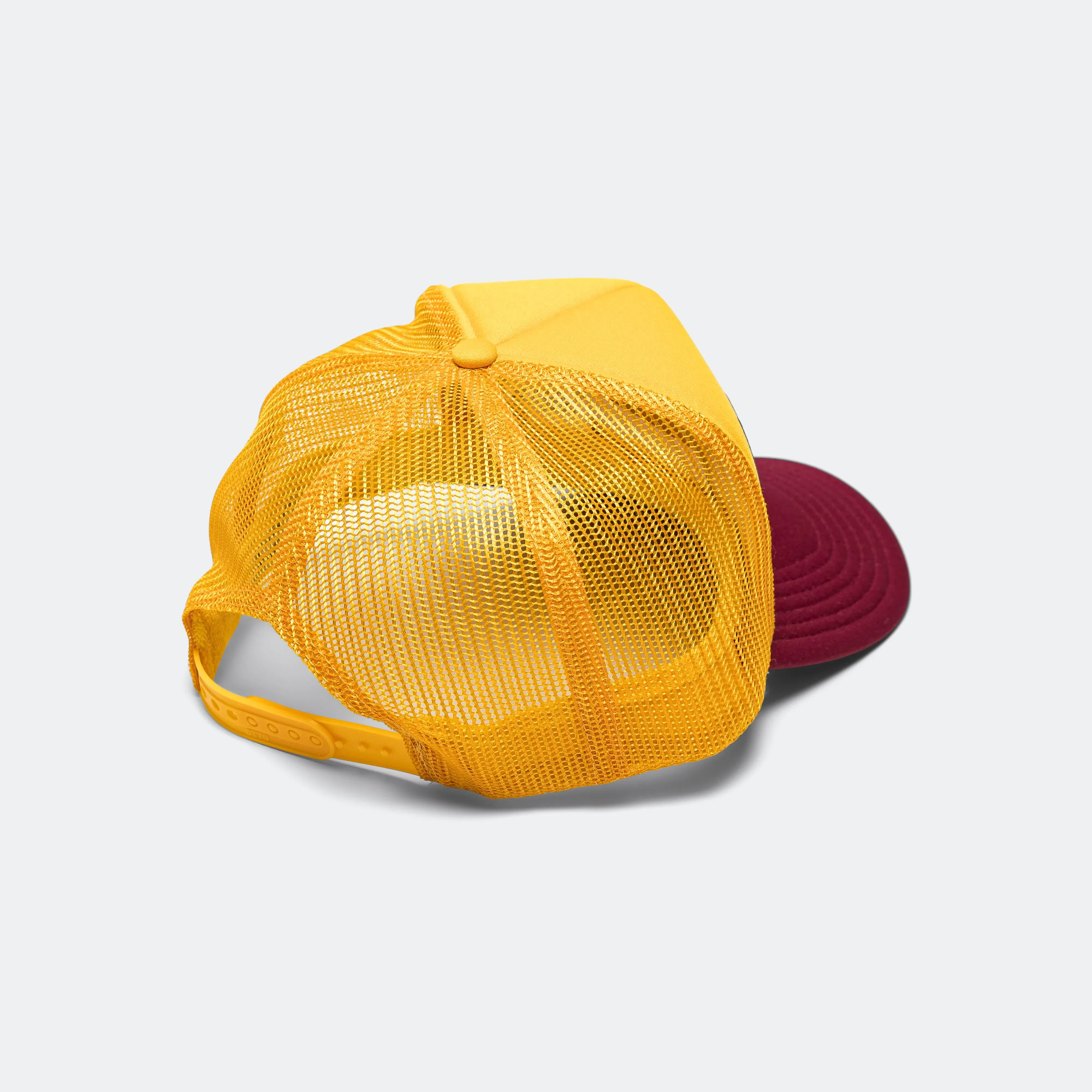 KAPITAL FREE WHEELIN' Trucker Cap - Gold/Burgundy