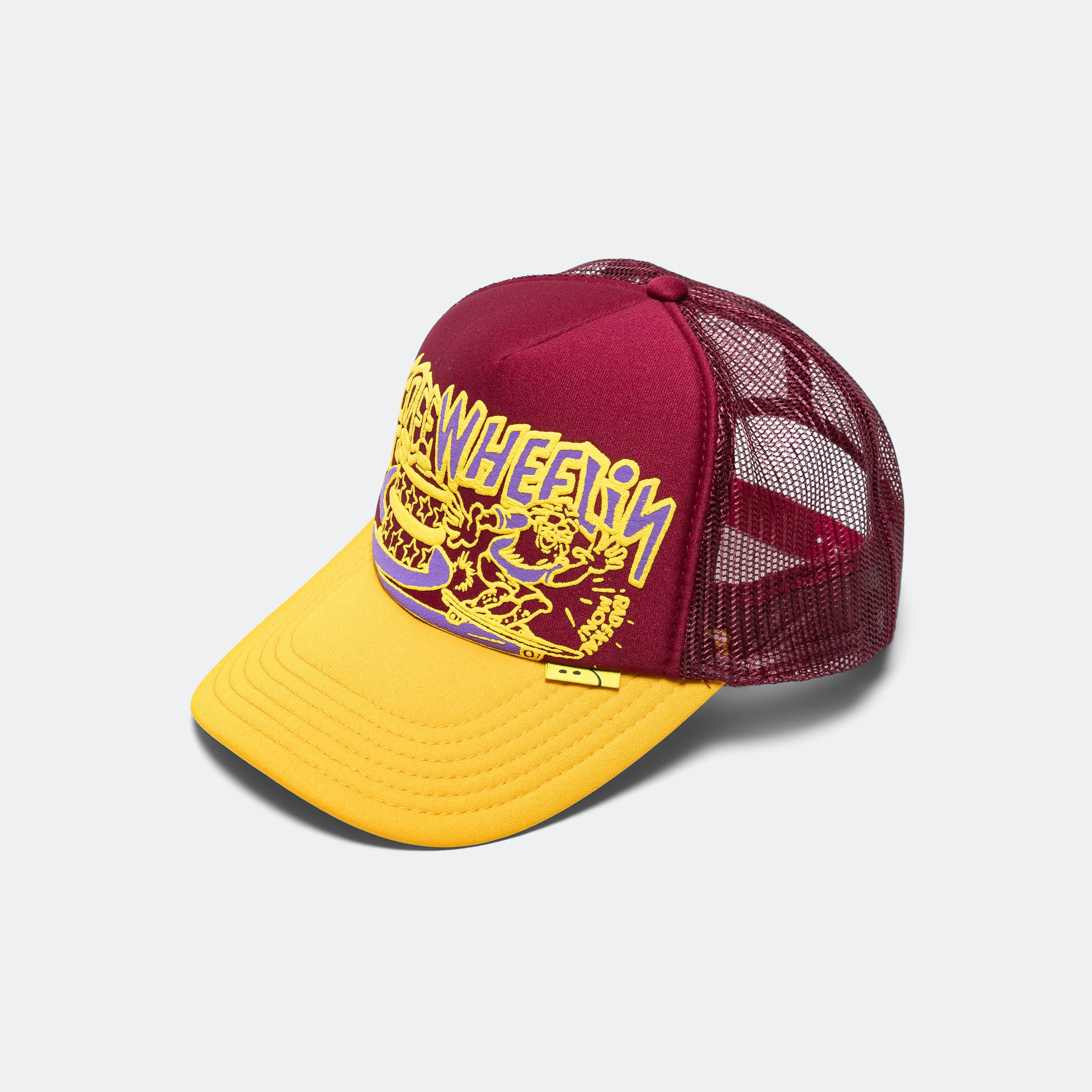 KAPITAL FREE WHEELIN' Trucker Cap - Burgundy