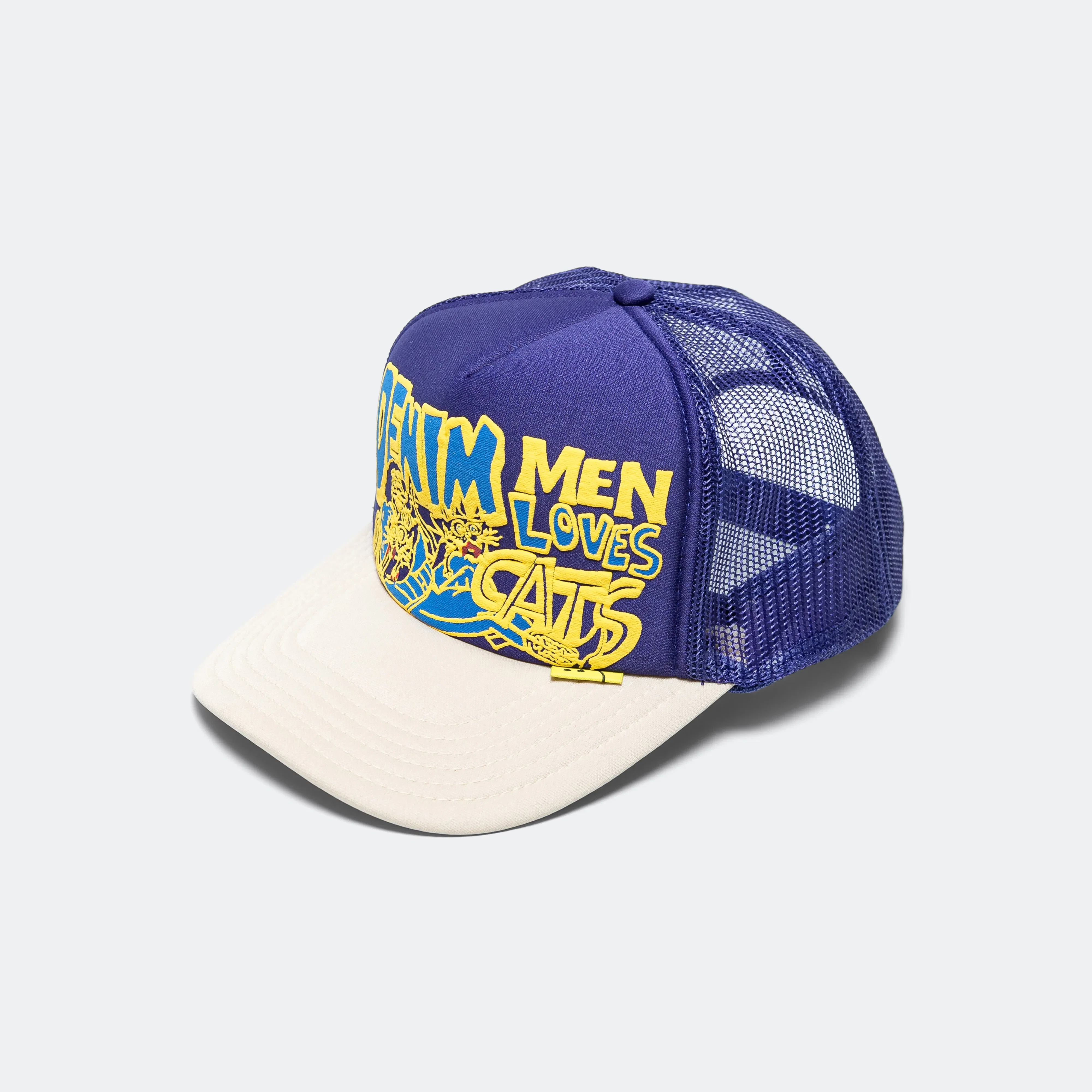 KAPITAL DENIM MEN LOVE CATS Trucker Cap - Purple