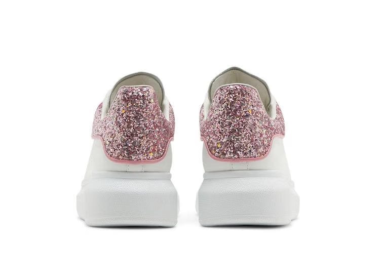 Alexander McQueen Wmns Oversized Sneaker 'White Rose Glitter'