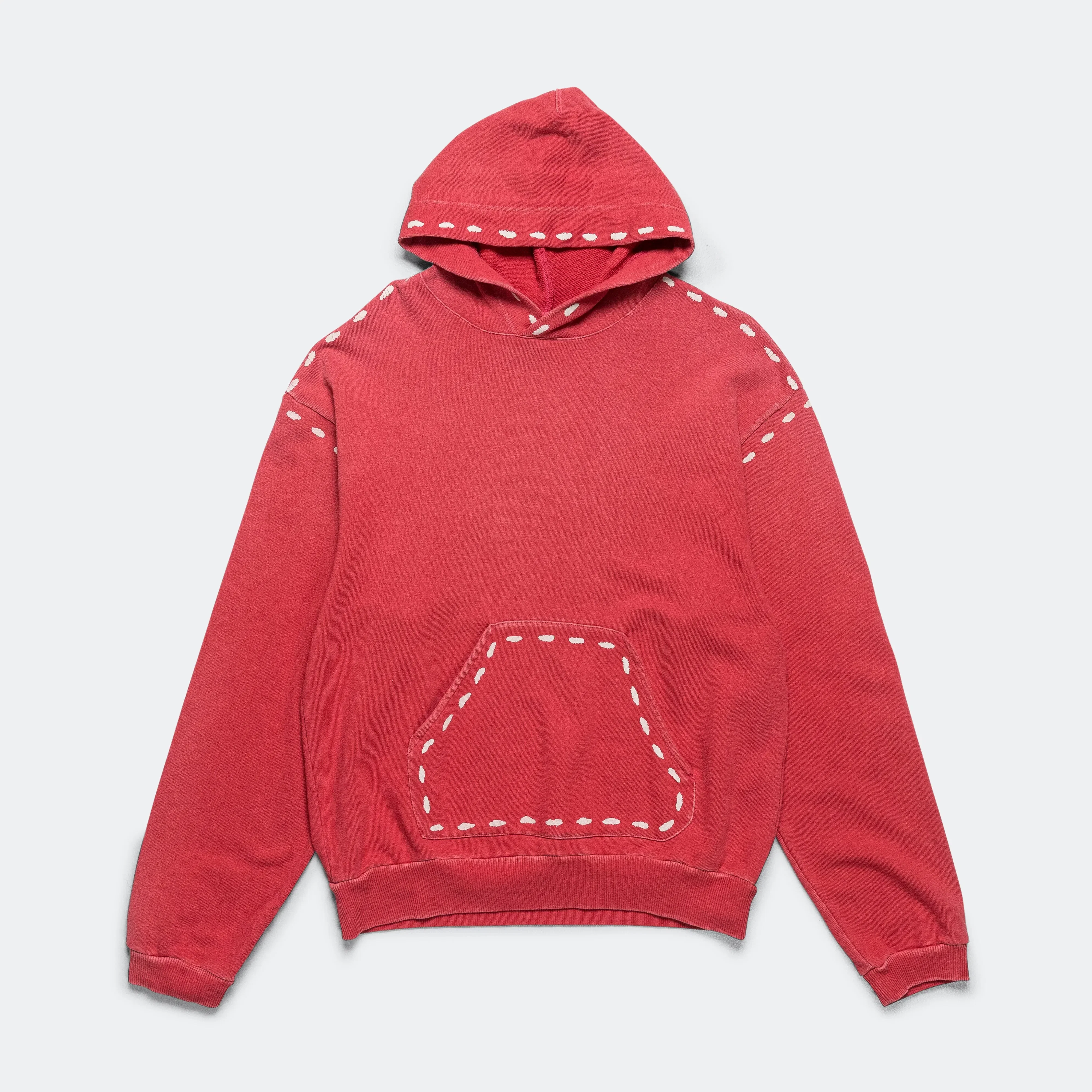 KAPITAL SWT Knit MARIONETTE Hoodie(PRO) - FADE RED