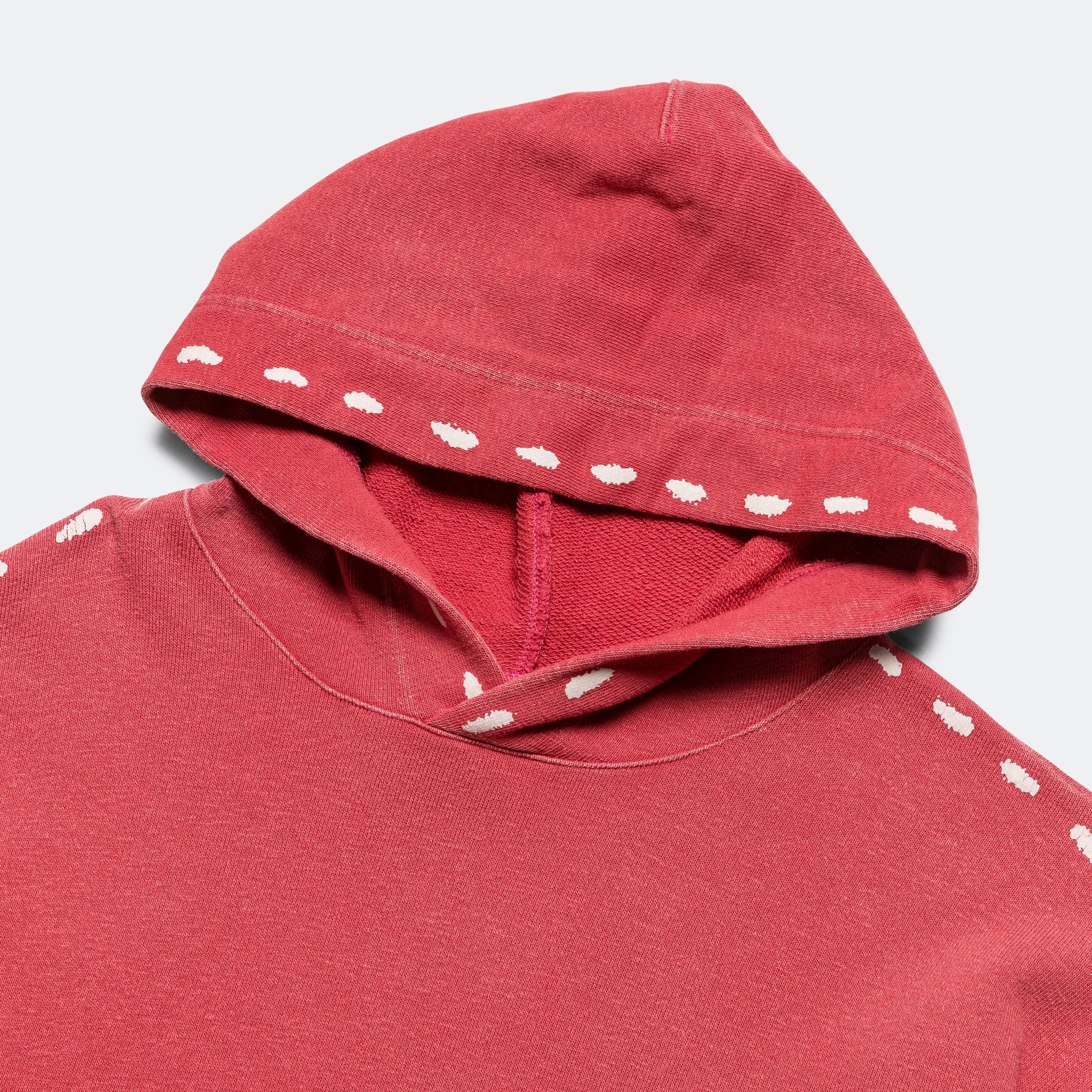KAPITAL SWT Knit MARIONETTE Hoodie(PRO) - FADE RED