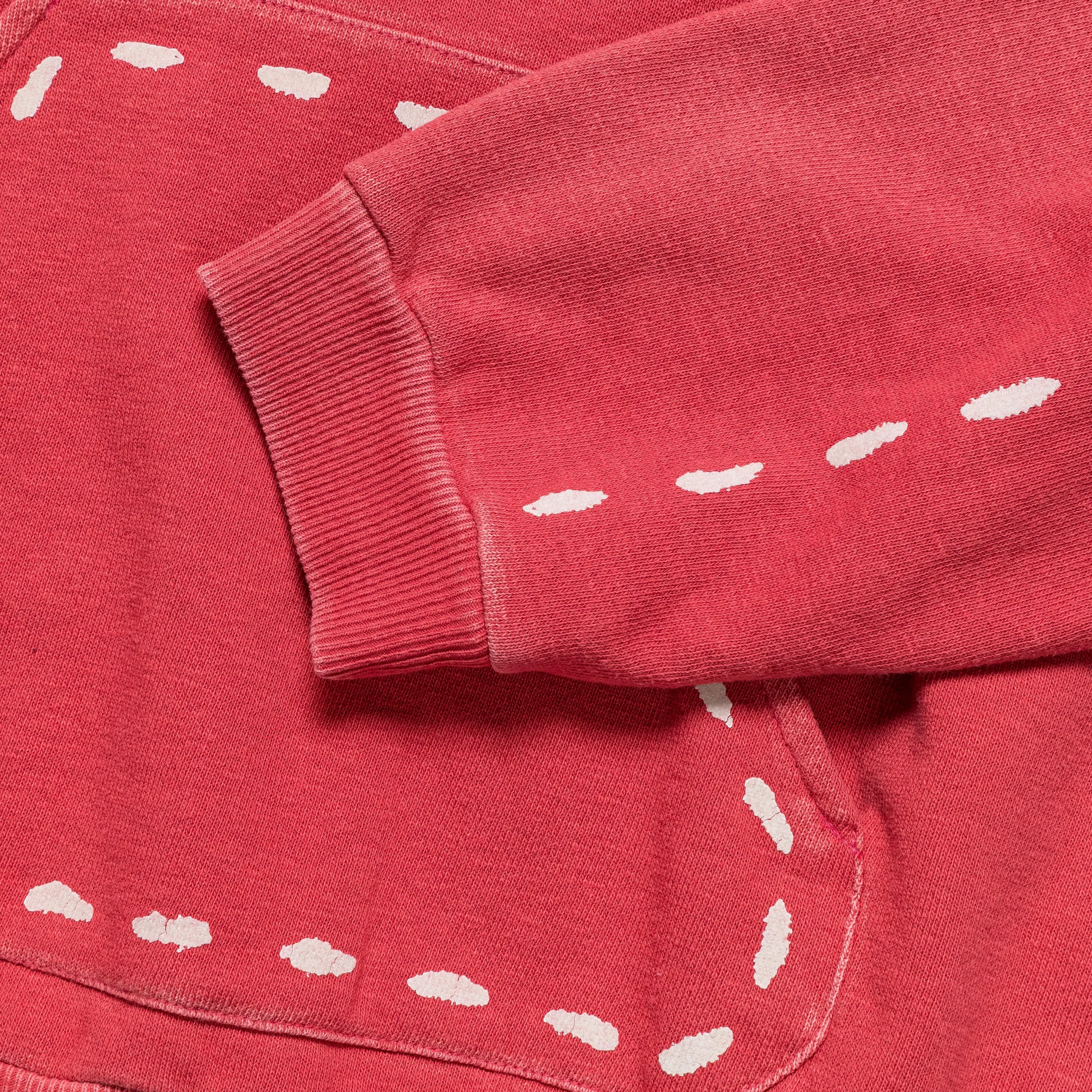 KAPITAL SWT Knit MARIONETTE Hoodie(PRO) - FADE RED