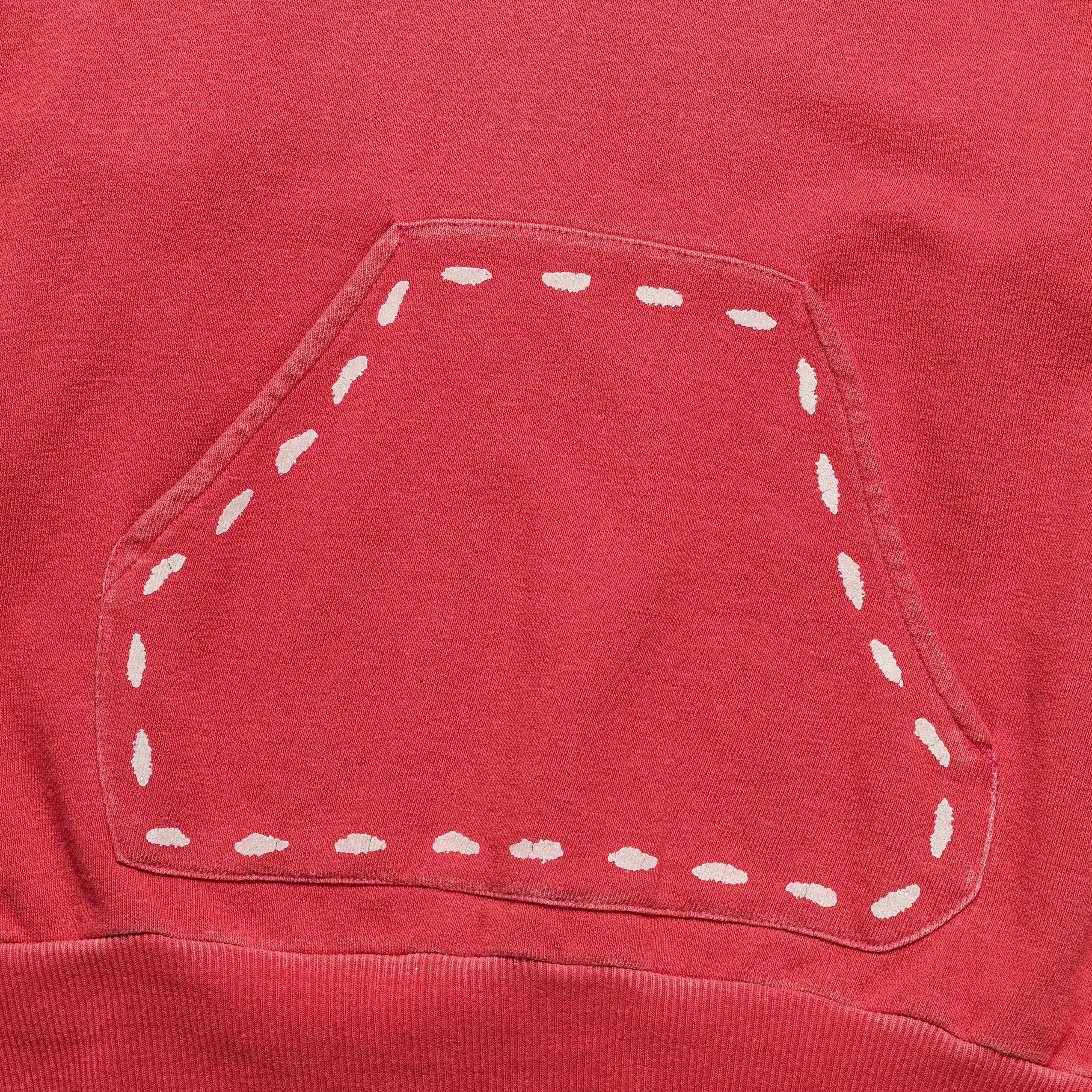 KAPITAL SWT Knit MARIONETTE Hoodie(PRO) - FADE RED