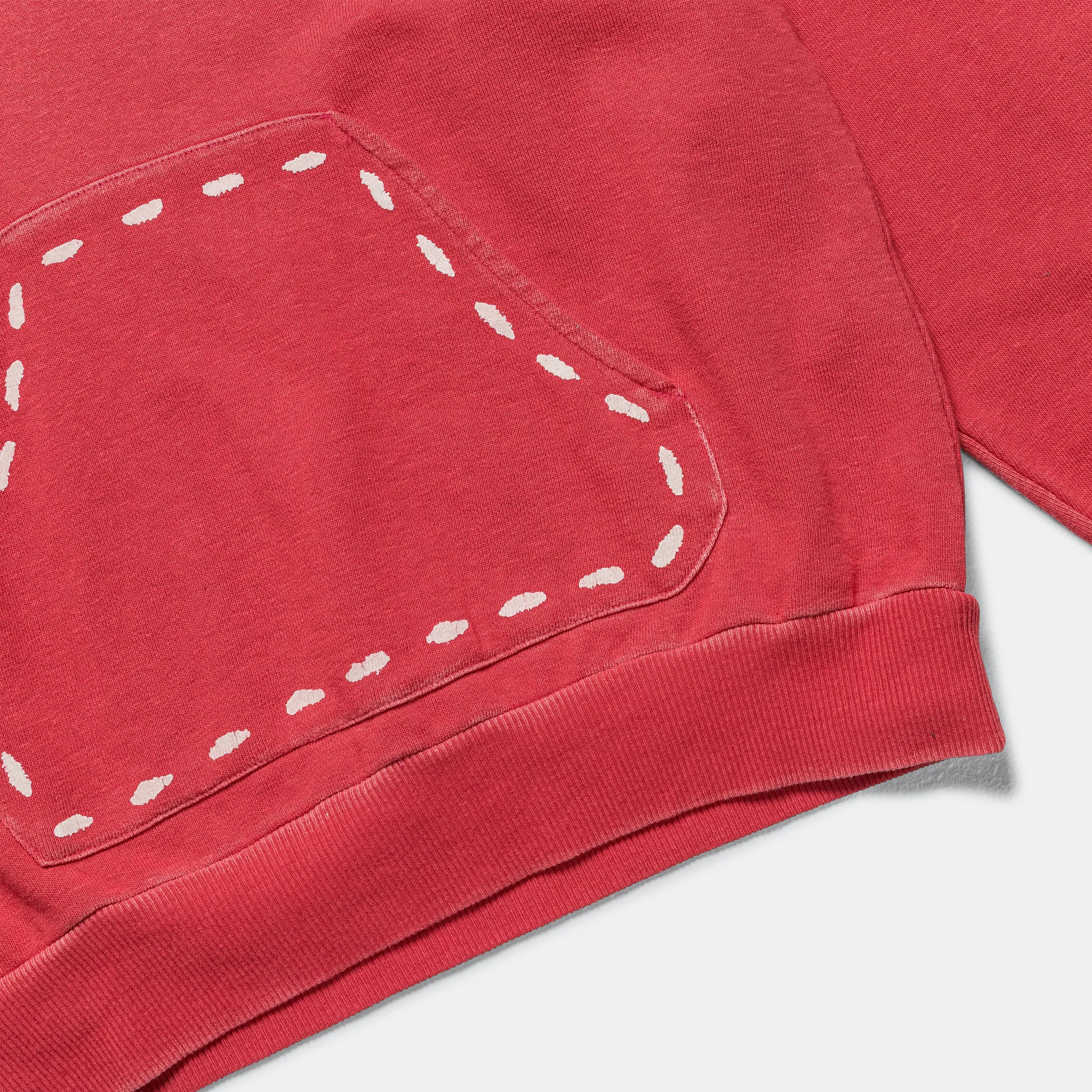 KAPITAL SWT Knit MARIONETTE Hoodie(PRO) - FADE RED