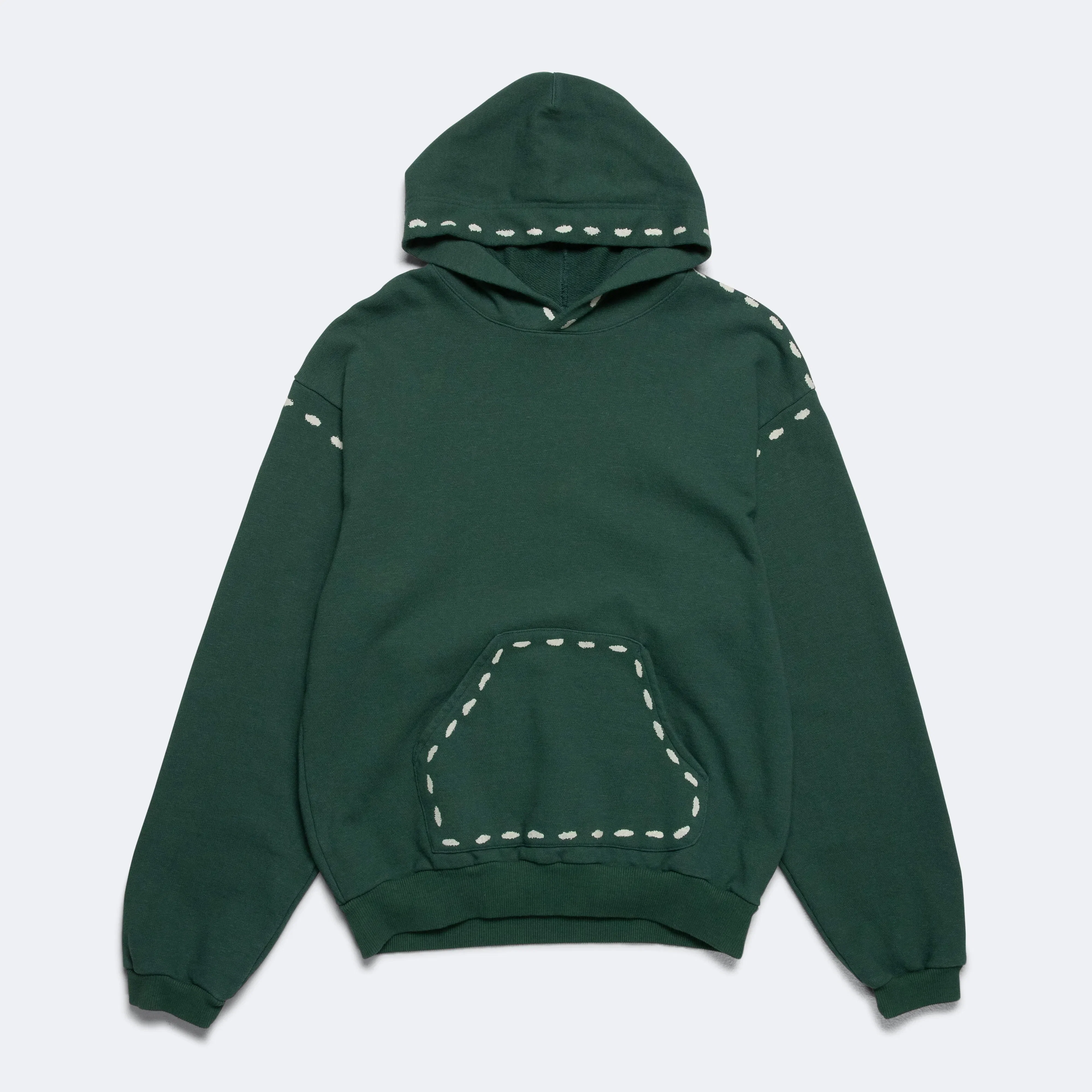 KAPITAL SWT Knit MARIONETTE Hoodie - Green