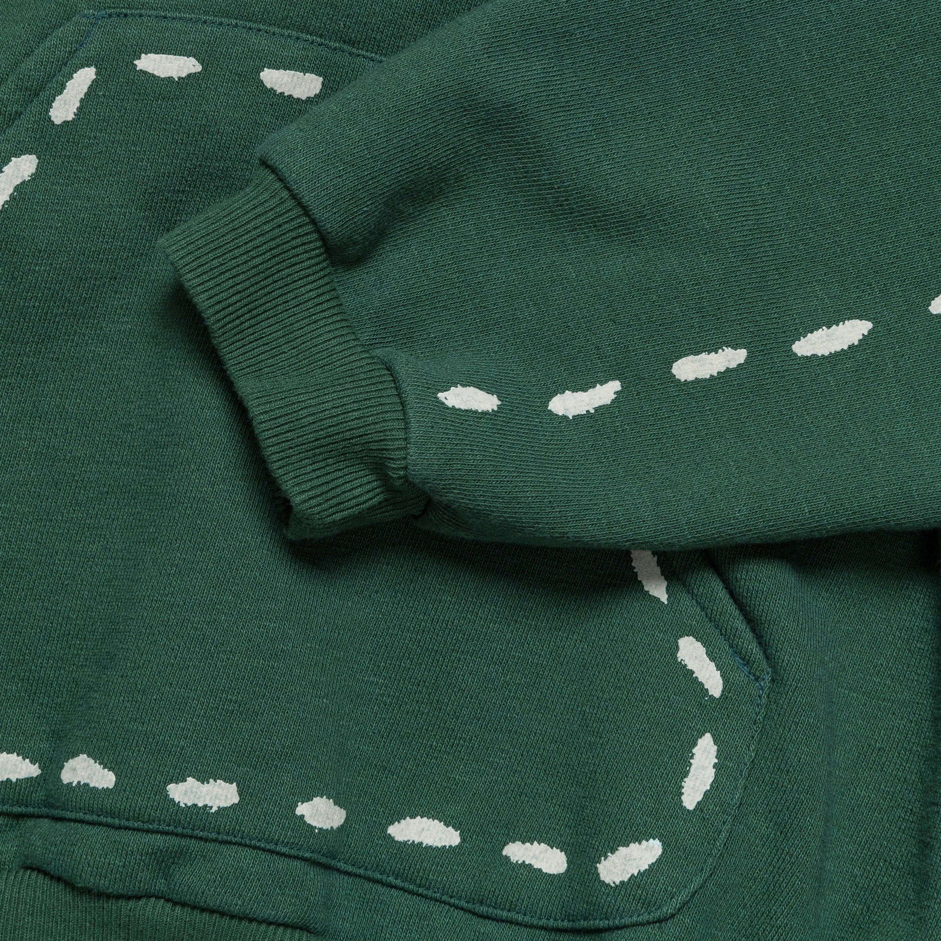 KAPITAL SWT Knit MARIONETTE Hoodie - Green
