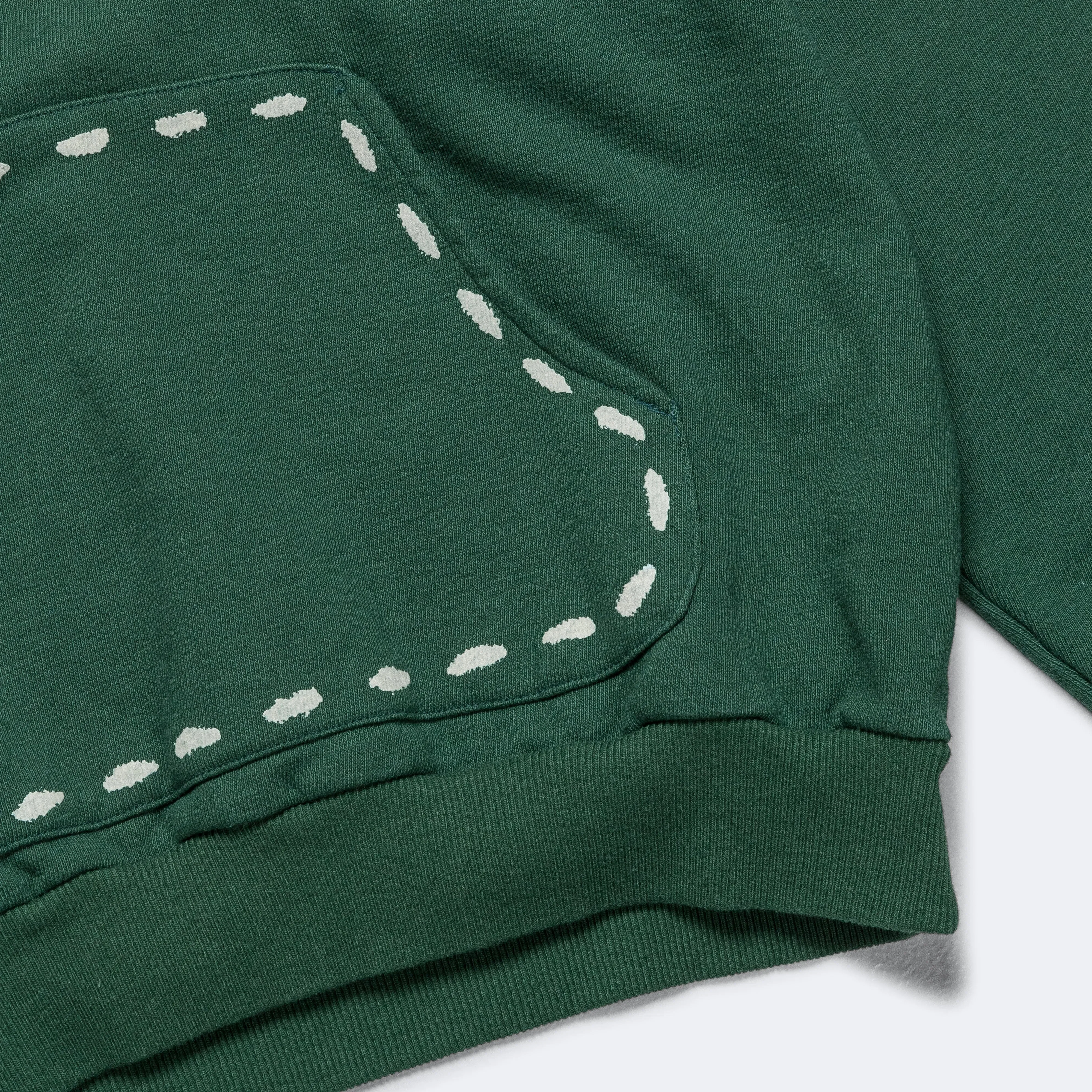 KAPITAL SWT Knit MARIONETTE Hoodie - Green