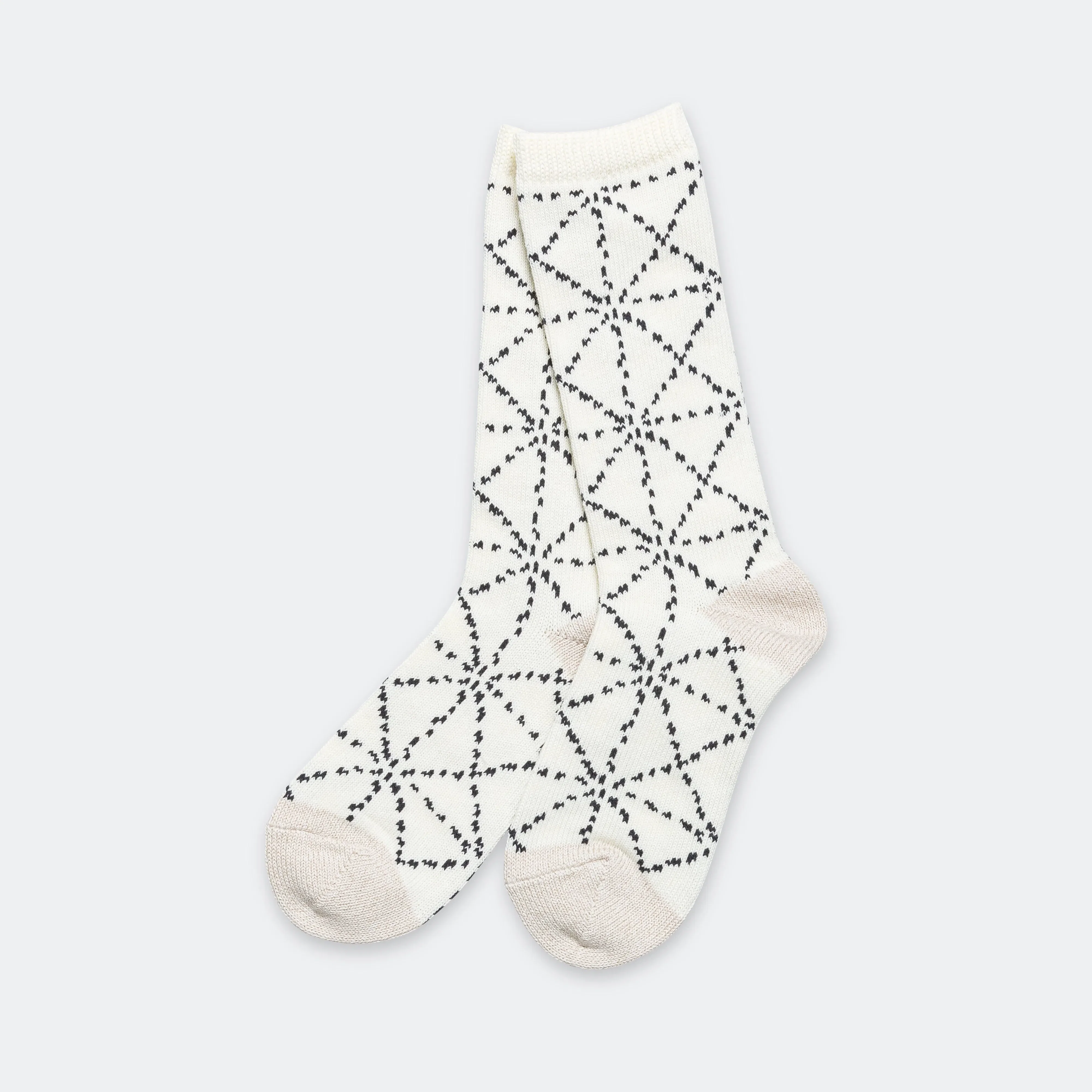 KAPITAL 84 Yarns SASHIKO Socks - Ecru