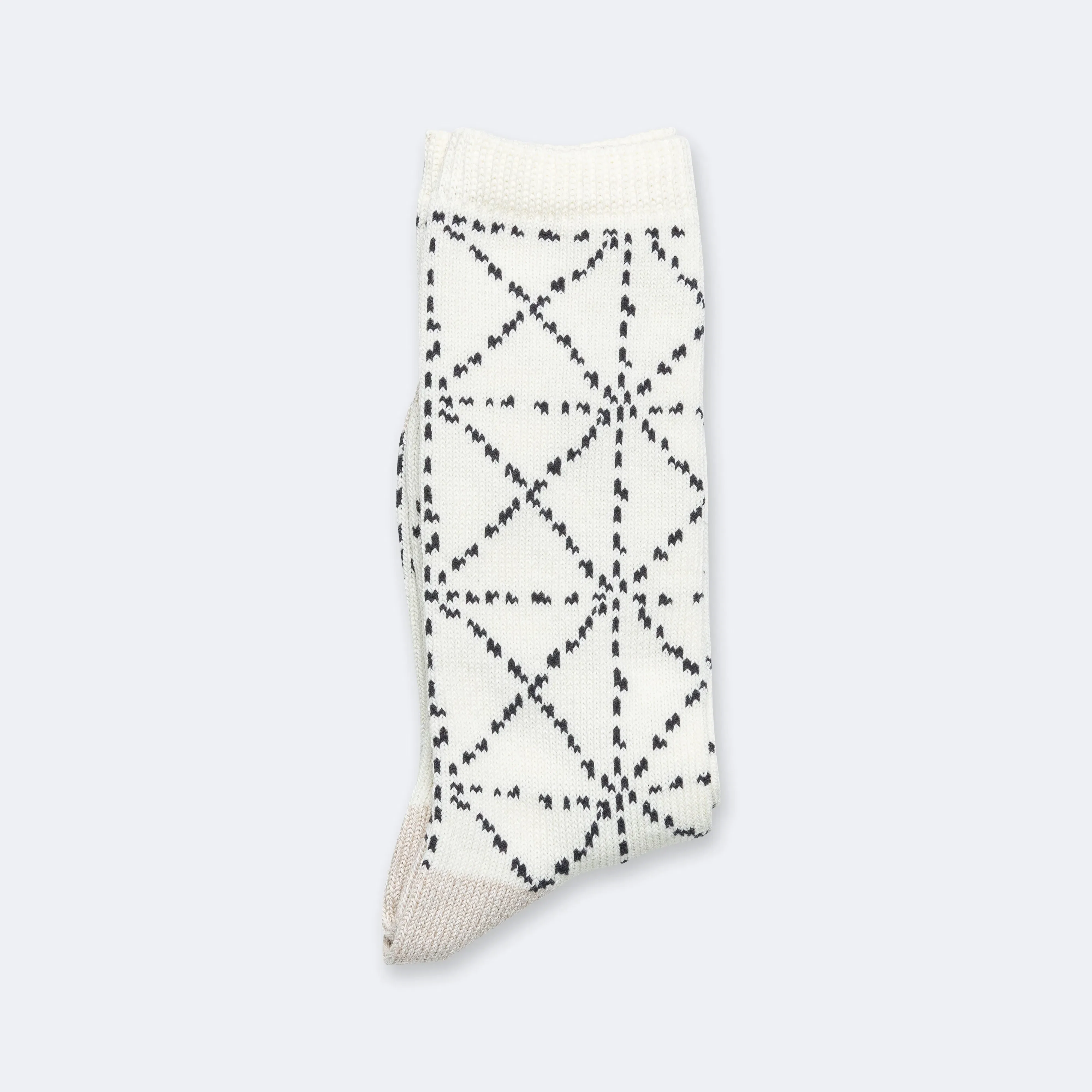 KAPITAL 84 Yarns SASHIKO Socks - Ecru