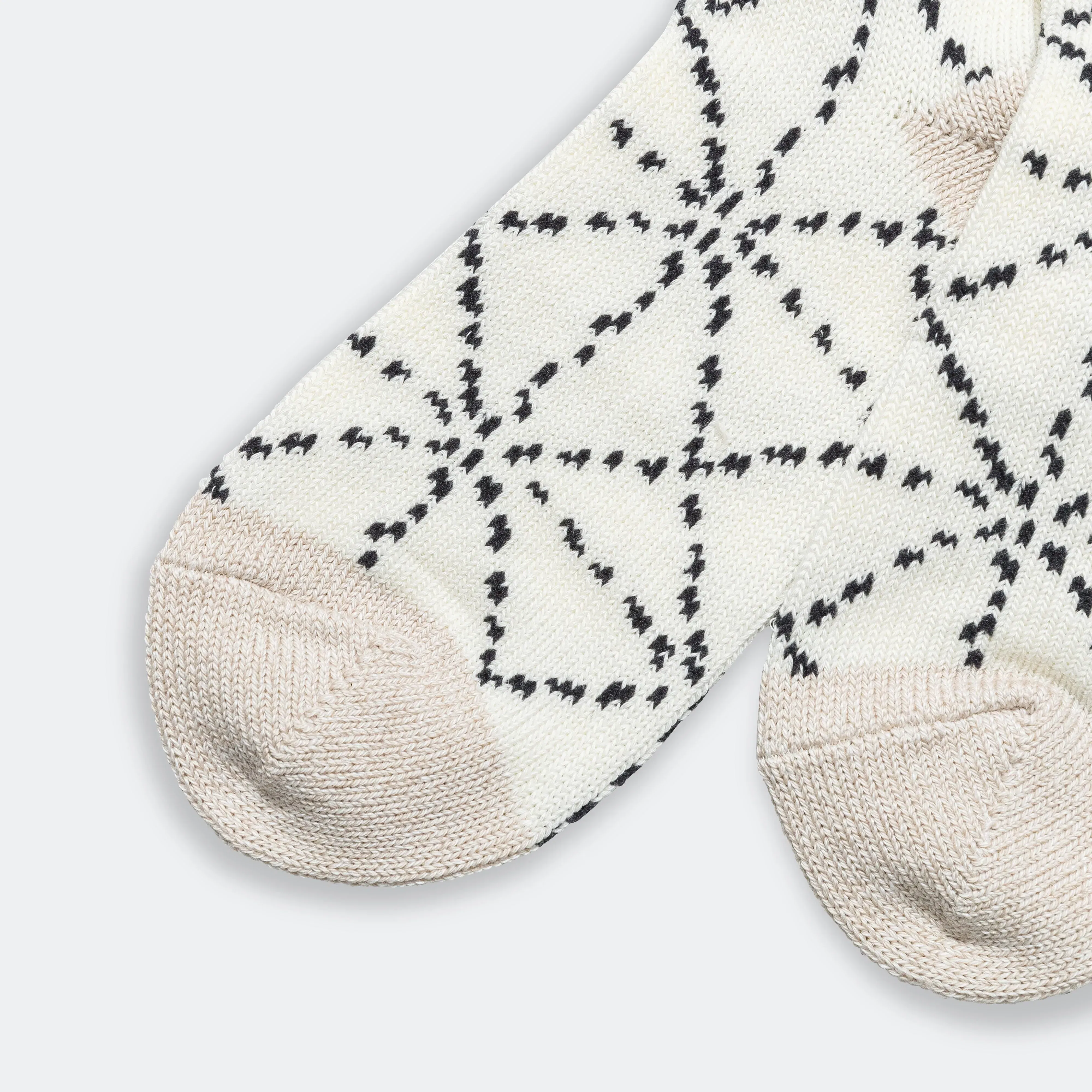 KAPITAL 84 Yarns SASHIKO Socks - Ecru